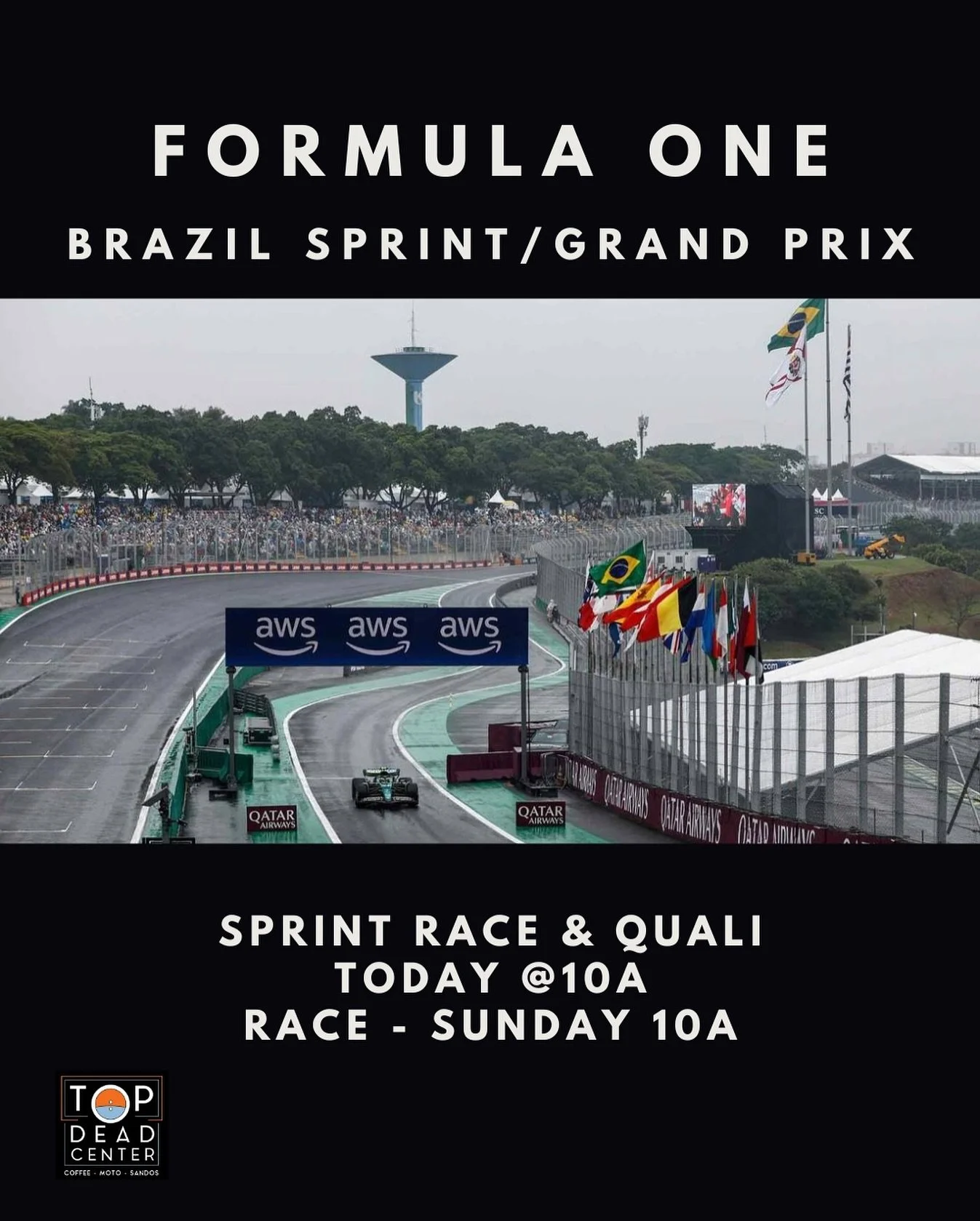 Brazil Sprint Race starts today at 10a, followed by race qualifying. 

Let&rsquo;s goooo!

#f1 #thingstodoinseattle