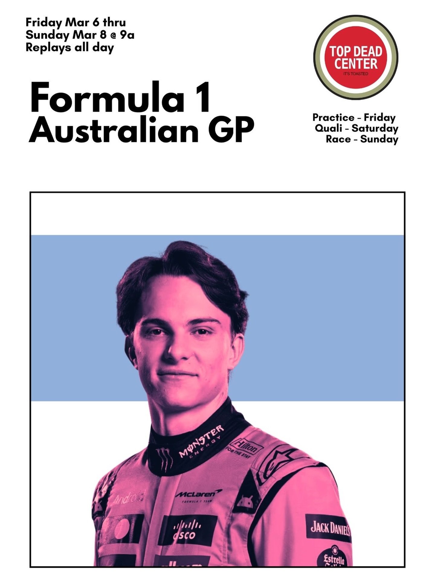 Back at it. 
The first Formula 1 race of the 2026 season kicks off in  Melbourne - we&rsquo;re watching all weekend starting at 9a Fri-Sun

#f1inseattle
#seattlef1
#formulaone