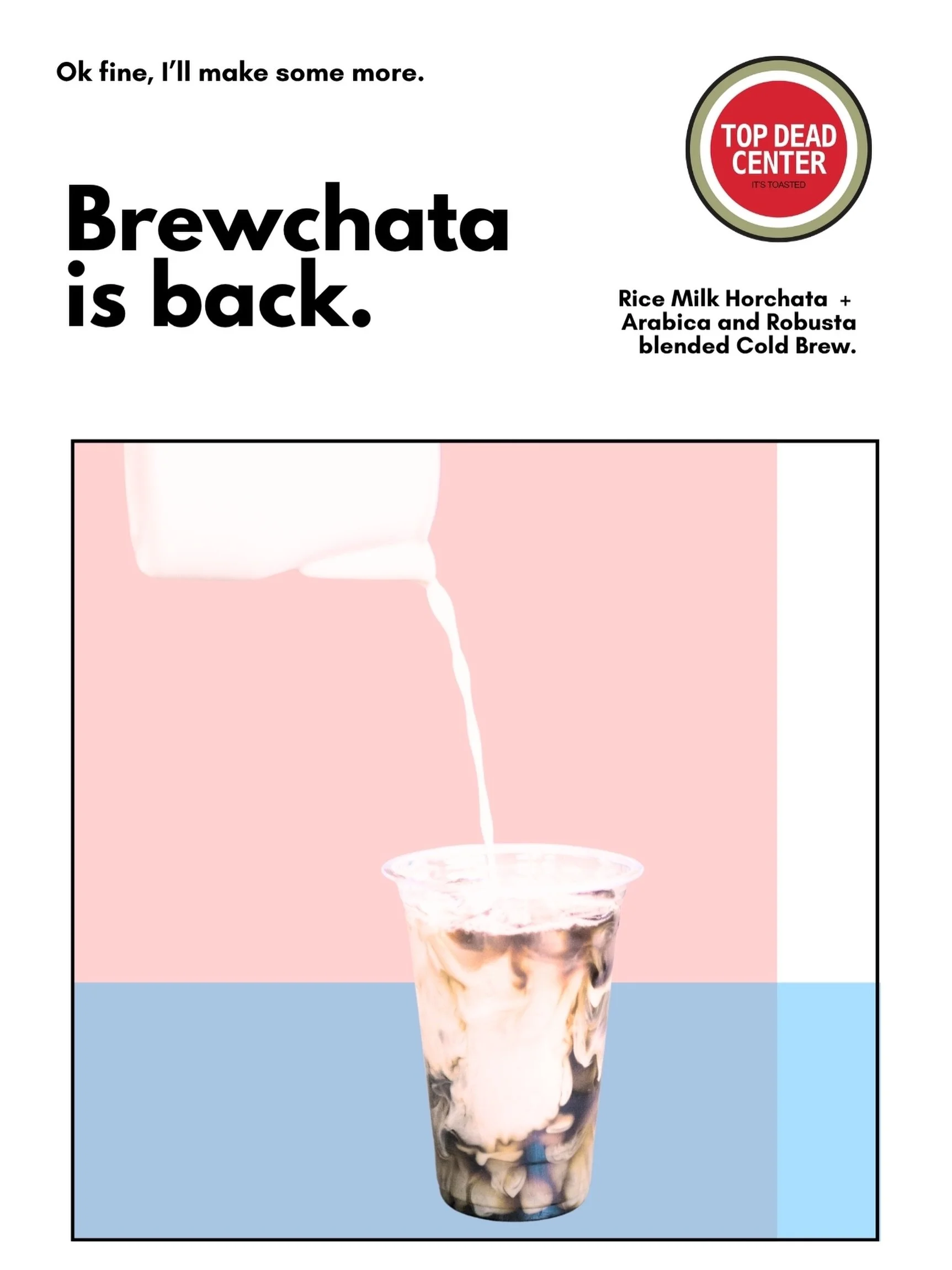 Brewchata weather is upon us, but just like the sunshine, it&rsquo;s only available in small batches.

Get it. 

#seattlecoffee
