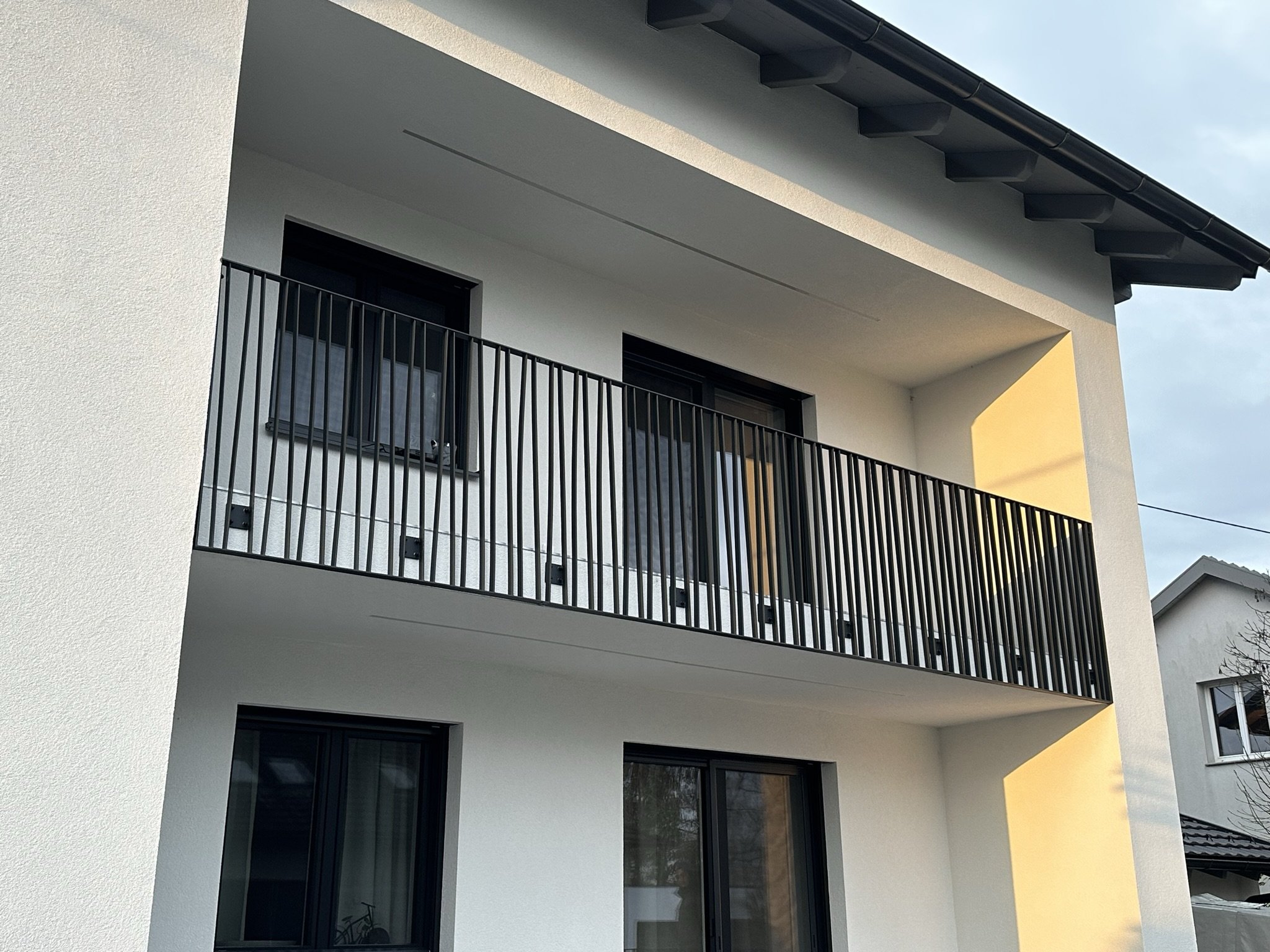 Porch metal railing fence