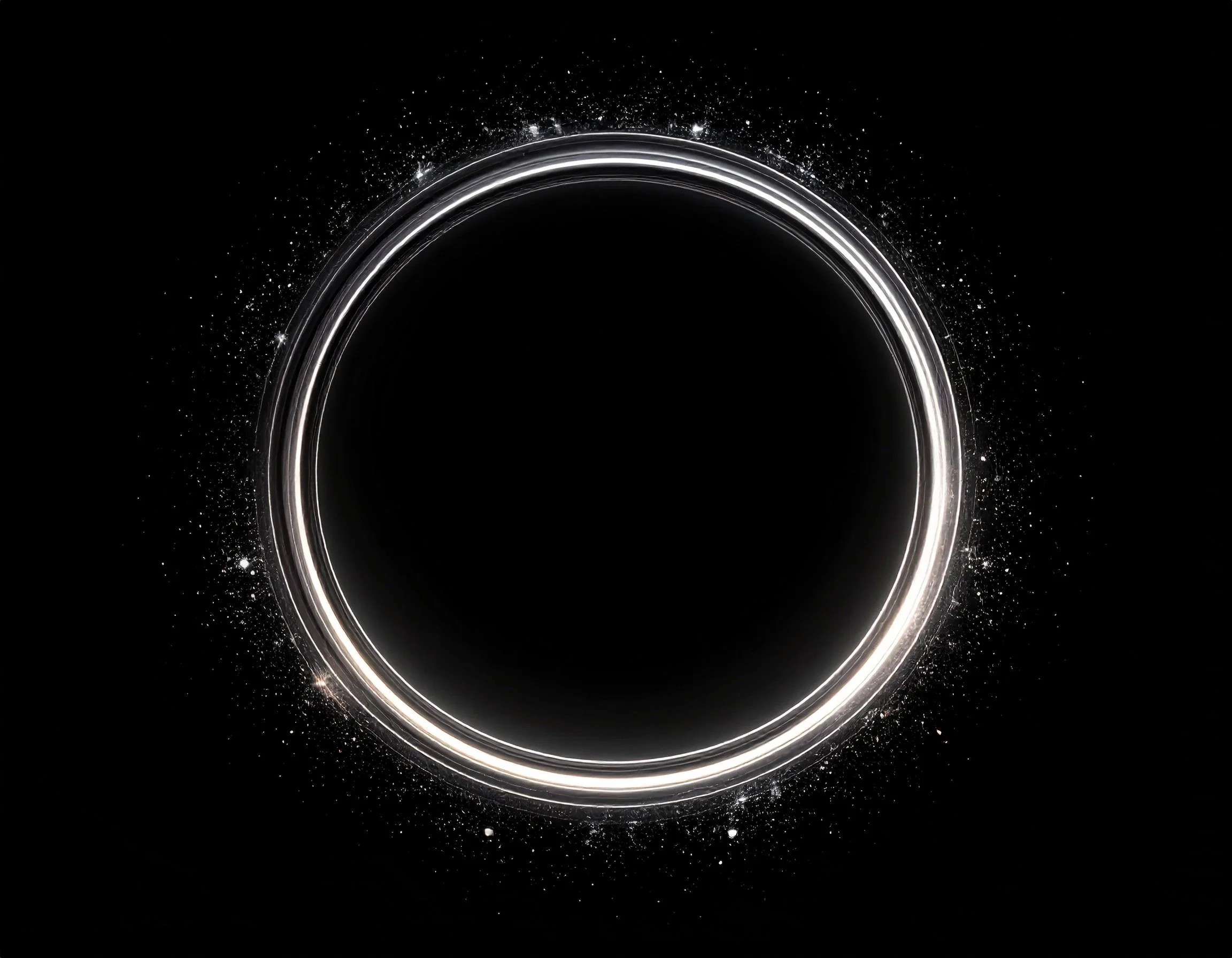 Black and white image of a person seen from behind, wearing a structured black jacket with a wide belt, with hands placed on hips.