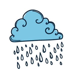 rainy cloud icon