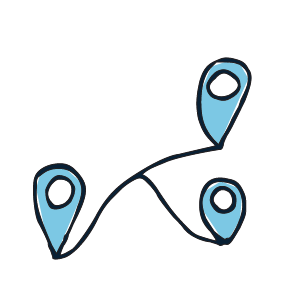 multiple paths forward icon
