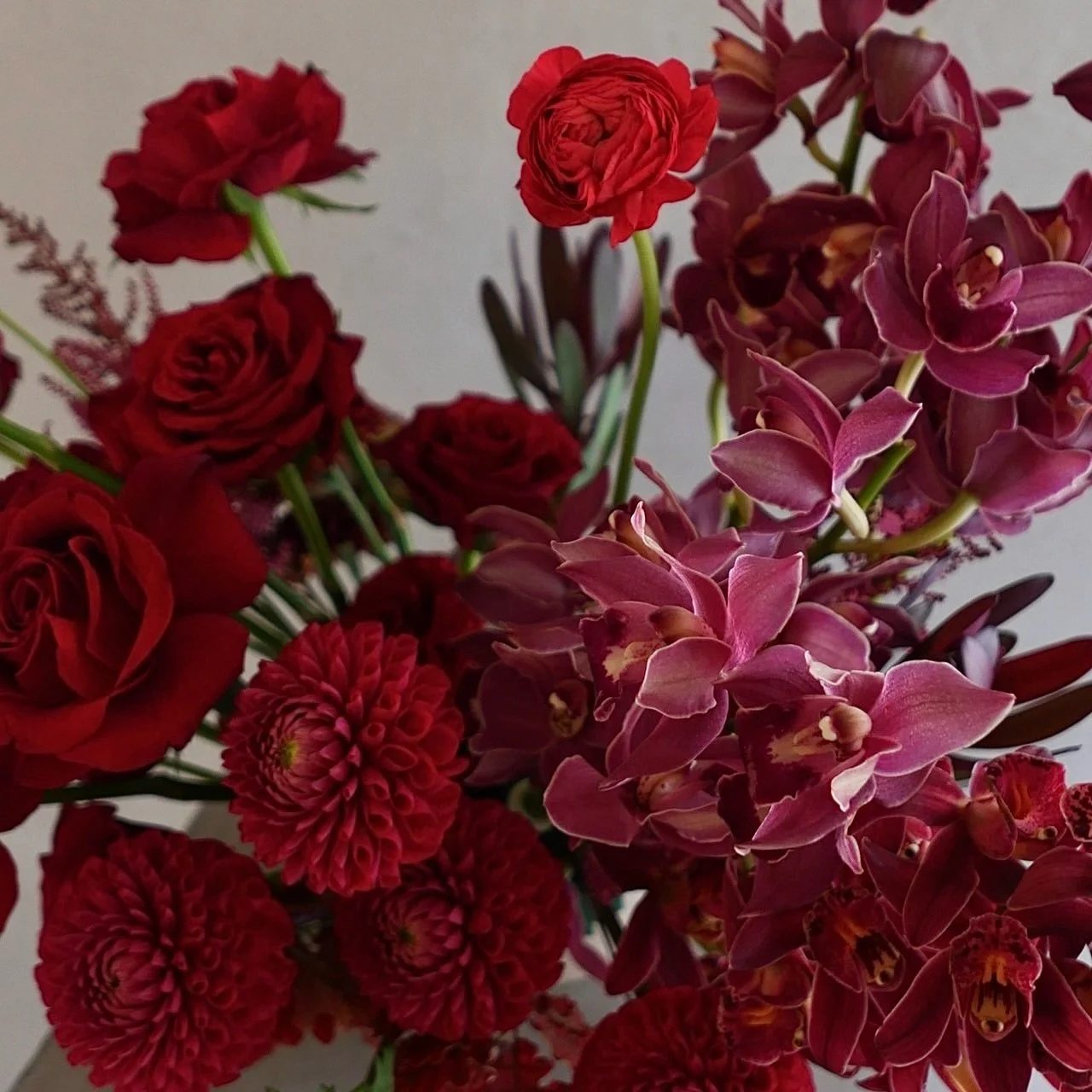 Deep love in its boldest expression &hearts;️ Rich red blooms layered with depth and passion -created for love that is strong, certain and unforgettable. 

Valentine&rsquo;s bouquets are now available for pre-order. We made with intention and hand ti