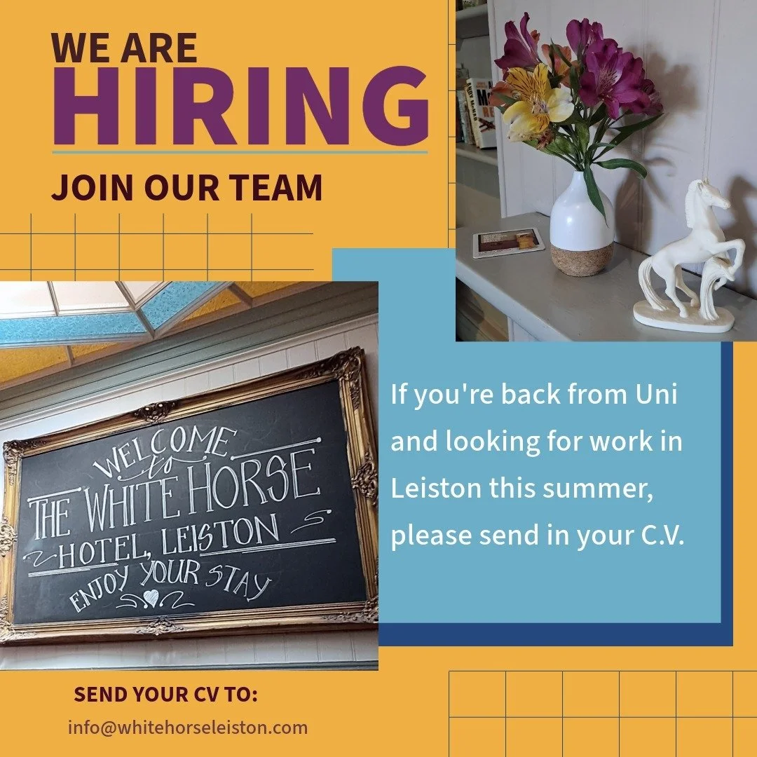If your back from Uni and looking for a job this summer we have flexible hours across Bar, Restaurant and Housekeeping. Send in your CV #summerjob #Leiston #Suffolk #backfromuni #barwork #restaurantwork
#hotelwork
