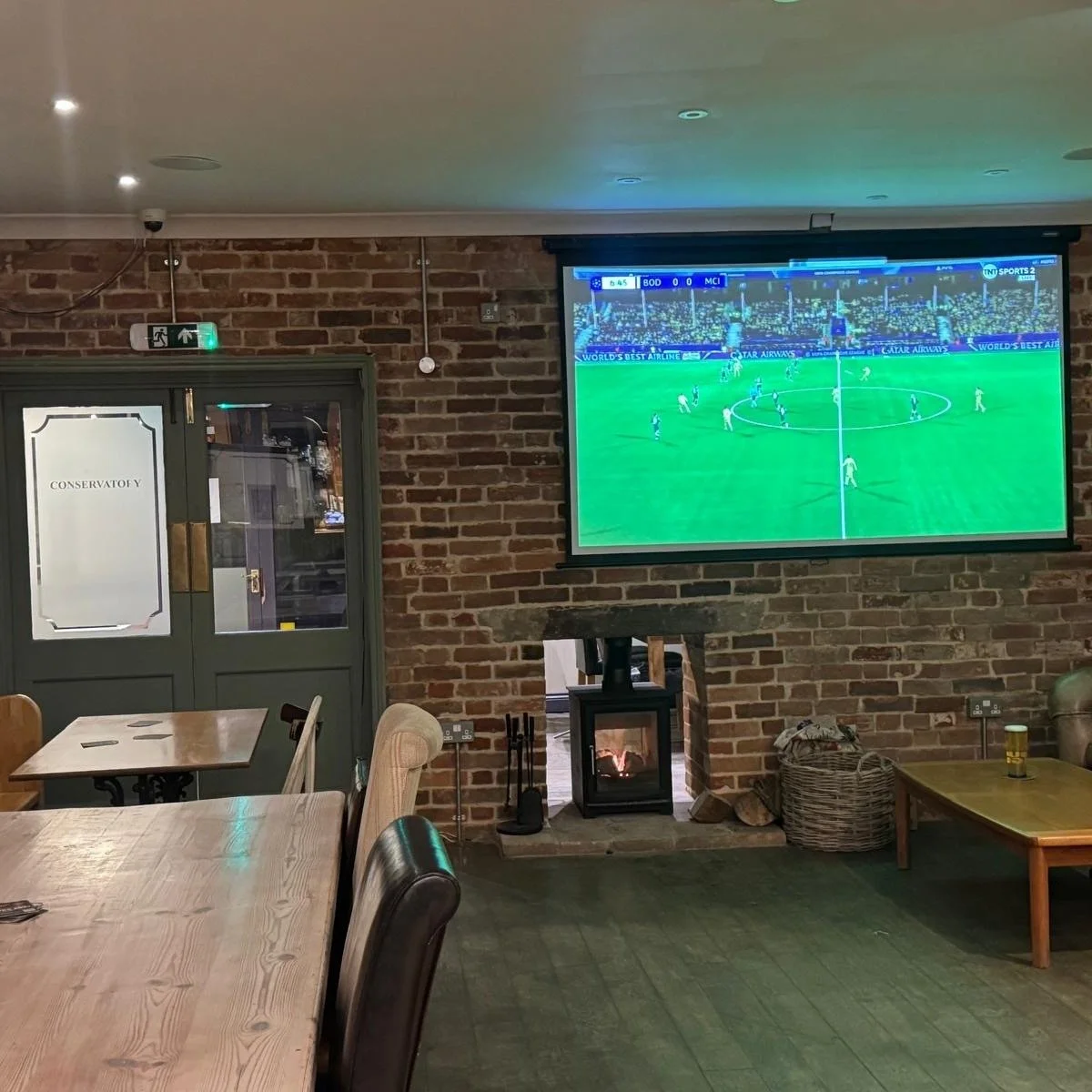 Another rainy day! The fire is lit... the sport is on. Come and settle in! #Leiston #Sport #SixNations #CosyPub #WinterOlympics2026