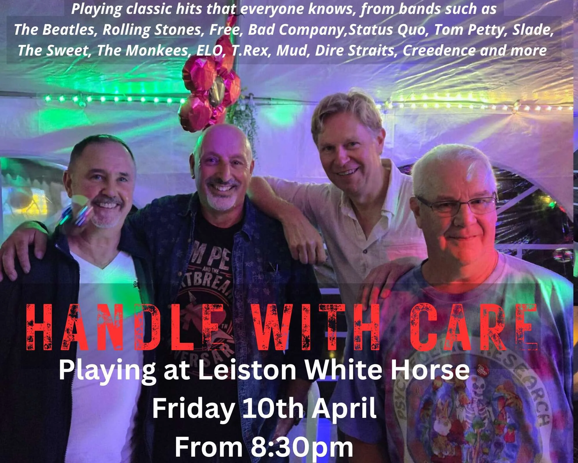 Another cracking local band for you all this Friday @thewhitehorseleiston