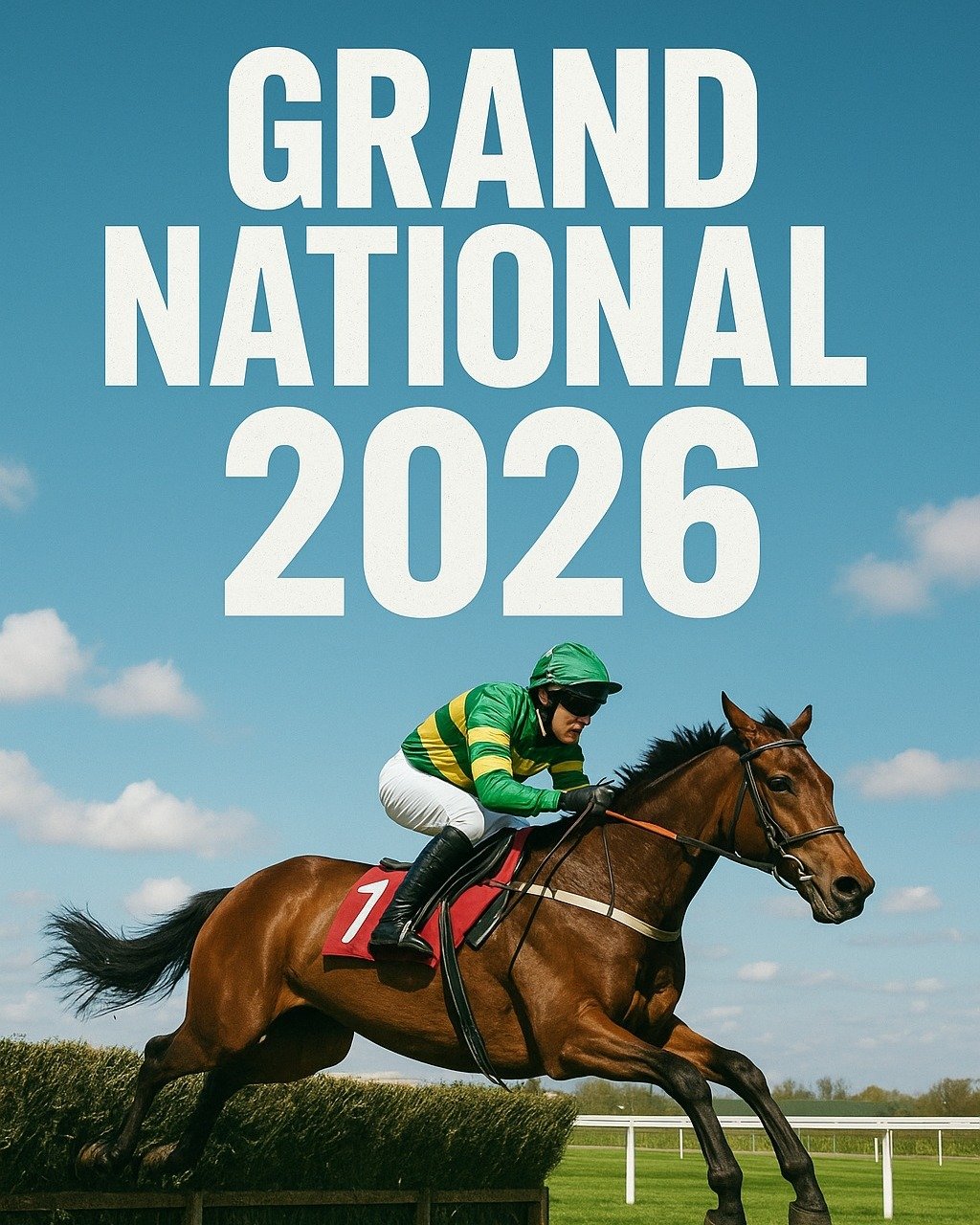 Tomorrow at 4pm on our big screen we'll also be showing the Grand National live from Aintree Racecourse.