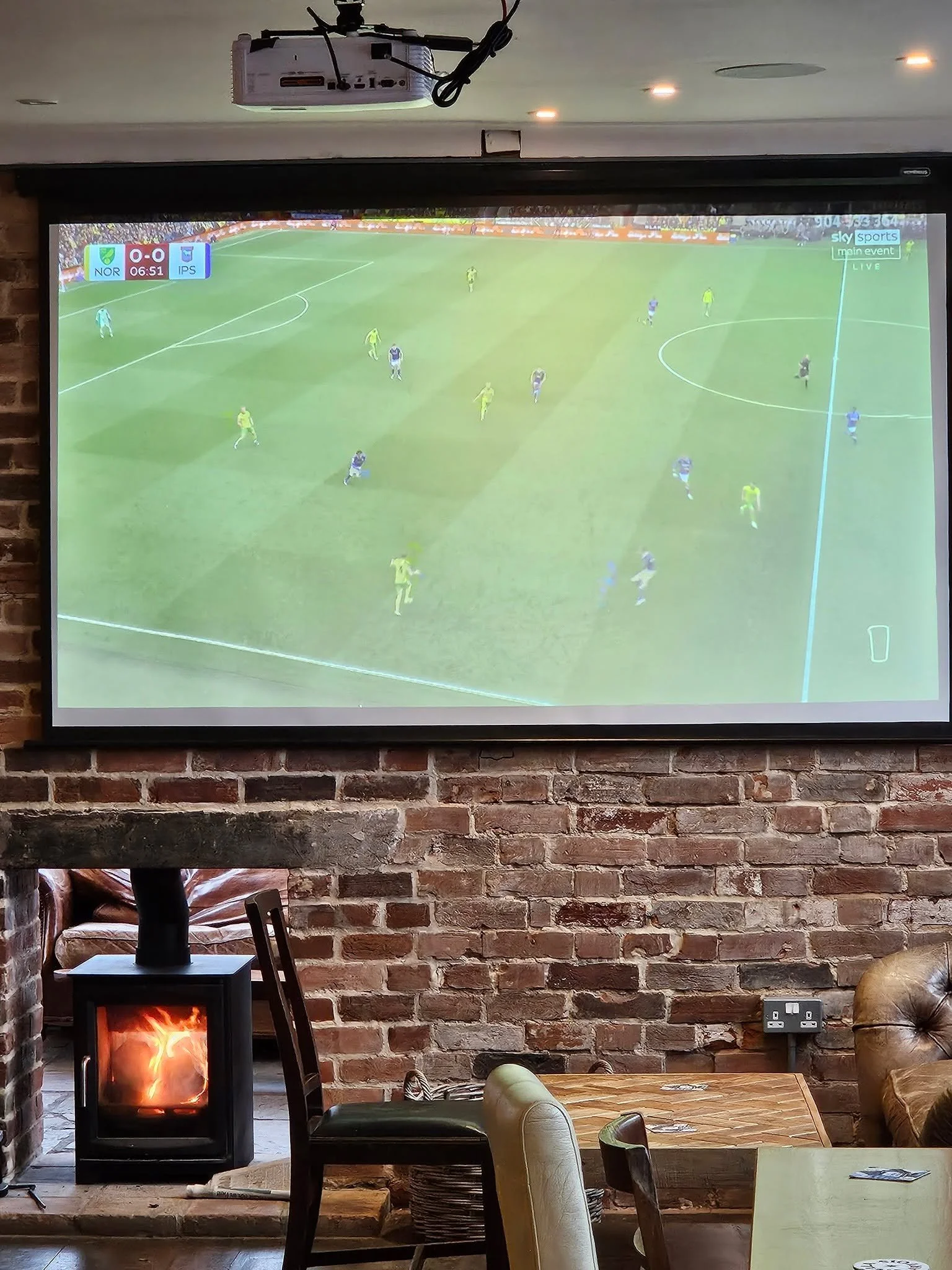 Norwich vs Ipswich live now on our big screen