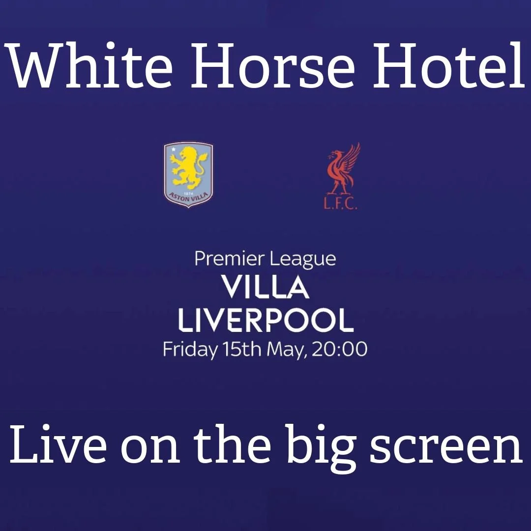 Showing live on the big screen in the lounge this Friday, we'll have Aston Villa vs Liverpool, kick-off 8pm! We'll also have our regular live music in the main bar.