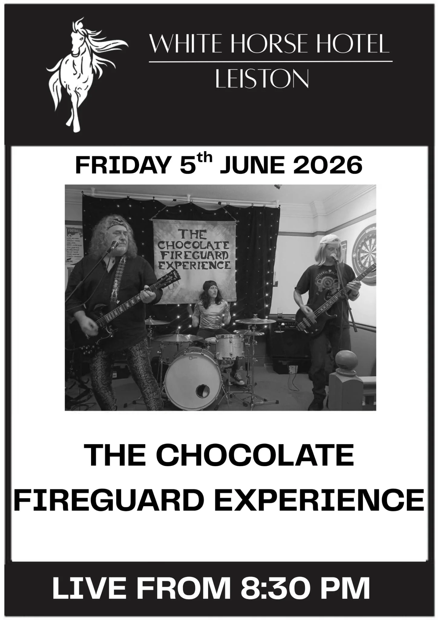 another fantastic band for you all this Friday from 8pm at The White Horse Hotel, Leiston