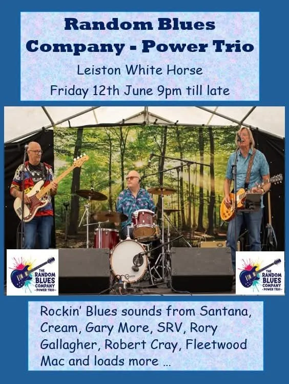 Another fantastic band for you all this Friday from 8pm at The White Horse Hotel, Leiston