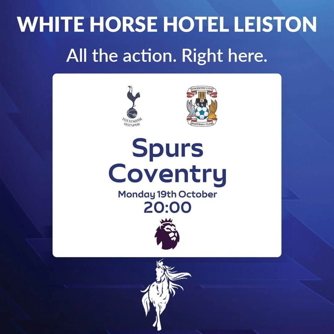 Coming up at 8pm tonight it's Spurs vs Coventry on the big screens in our lounge and bar!
