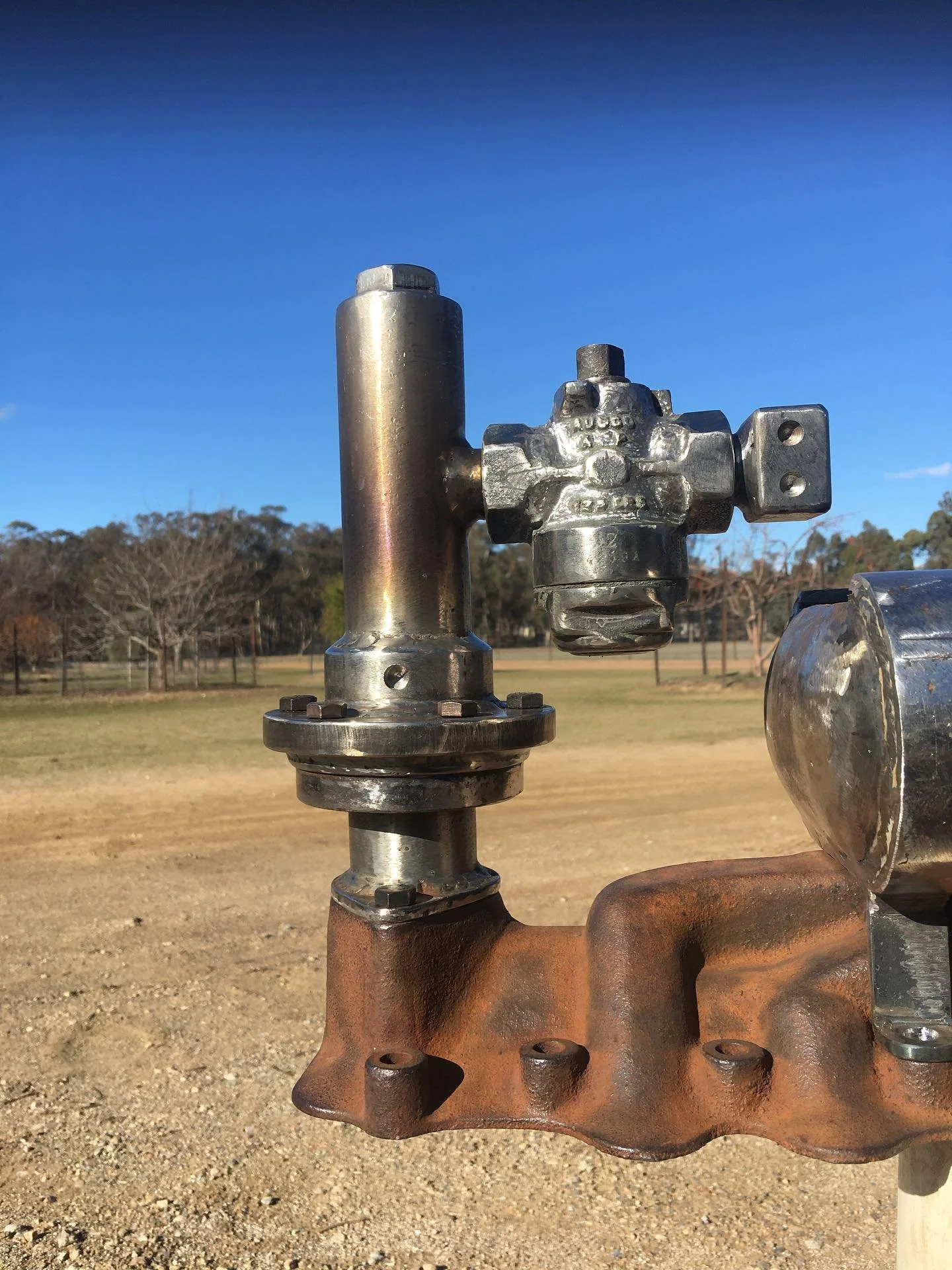 High pressure diaphragm fuel pump made from scrap is ready to mount to the v8
