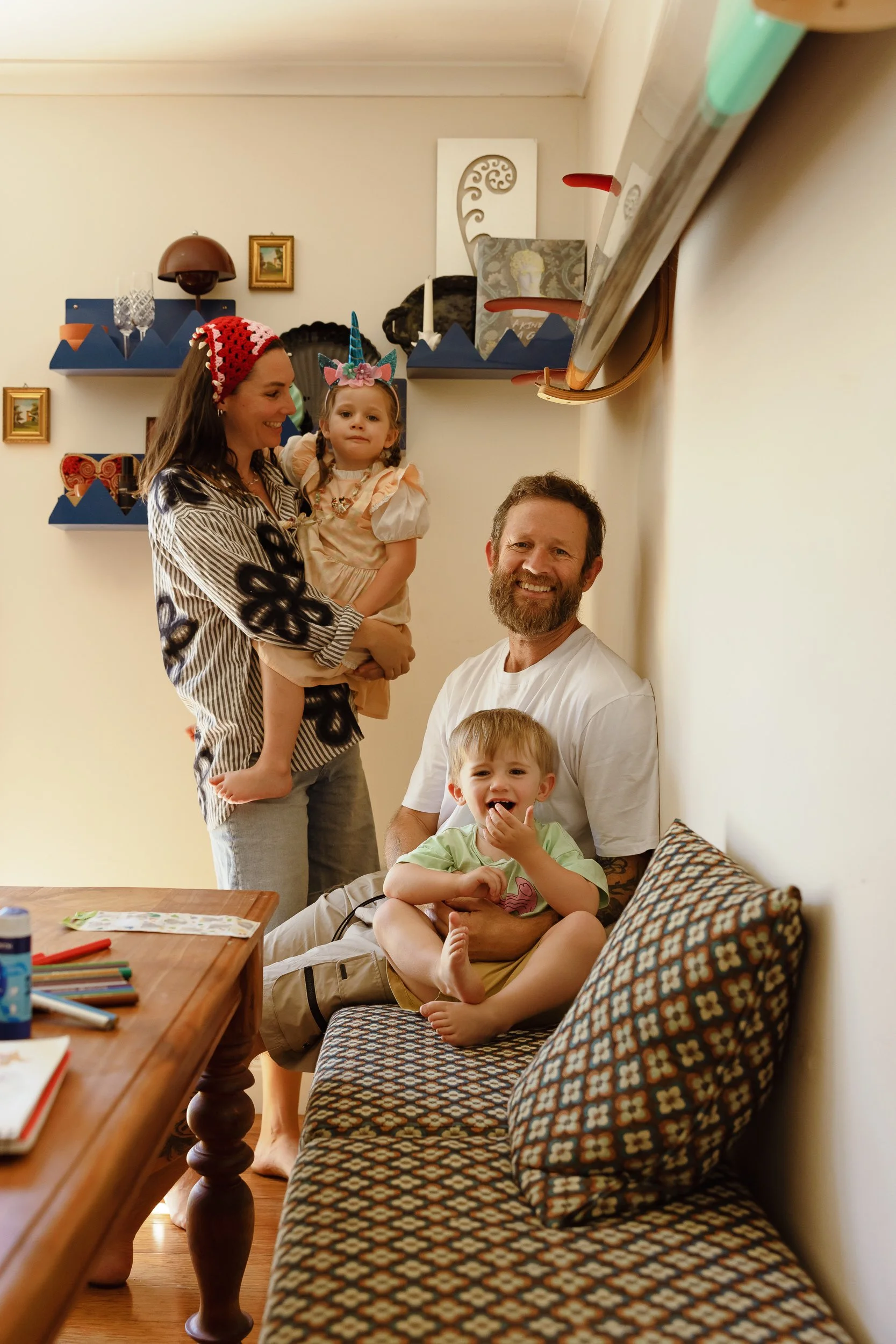 Sentimental in-home family documentary session Newcastle by Daina Marie Photography