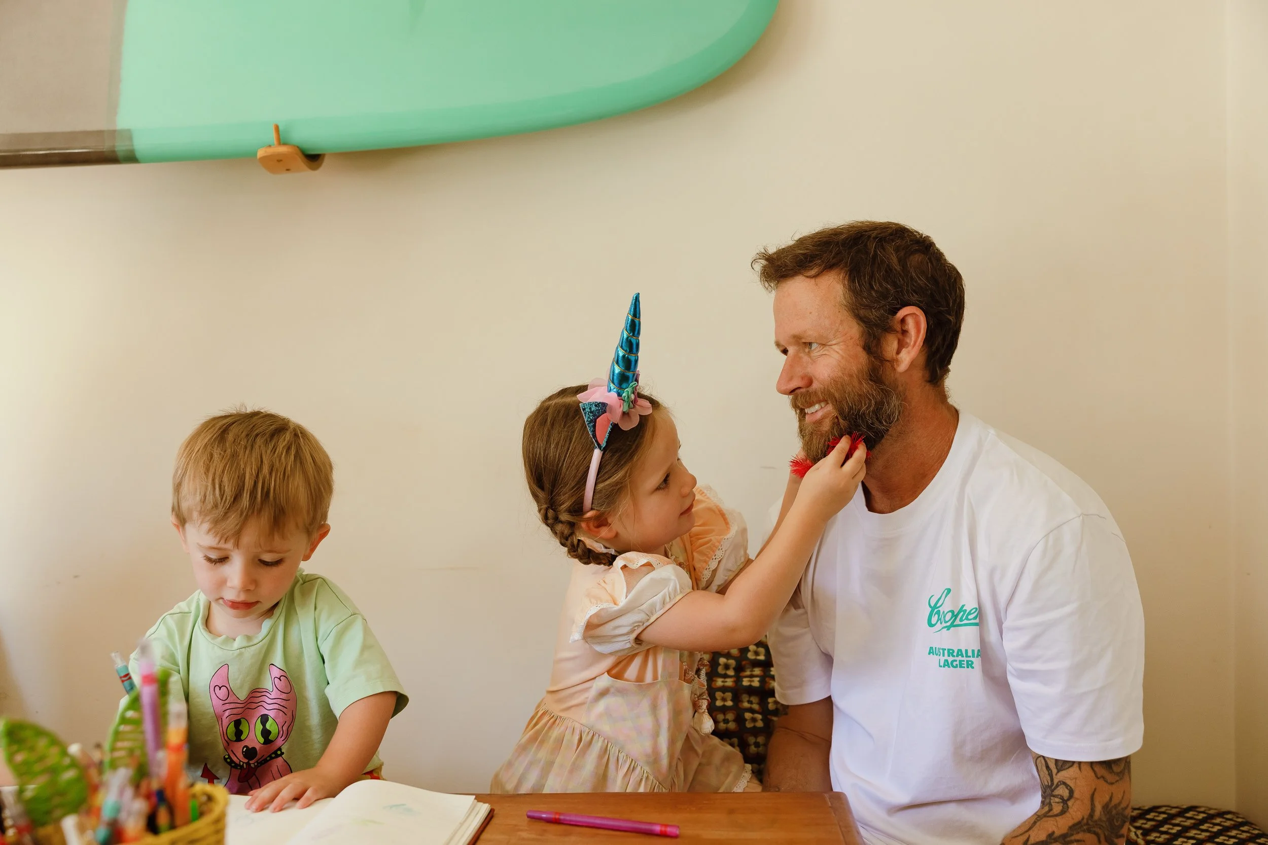 Sentimental in-home family documentary session Newcastle by Daina Marie Photography