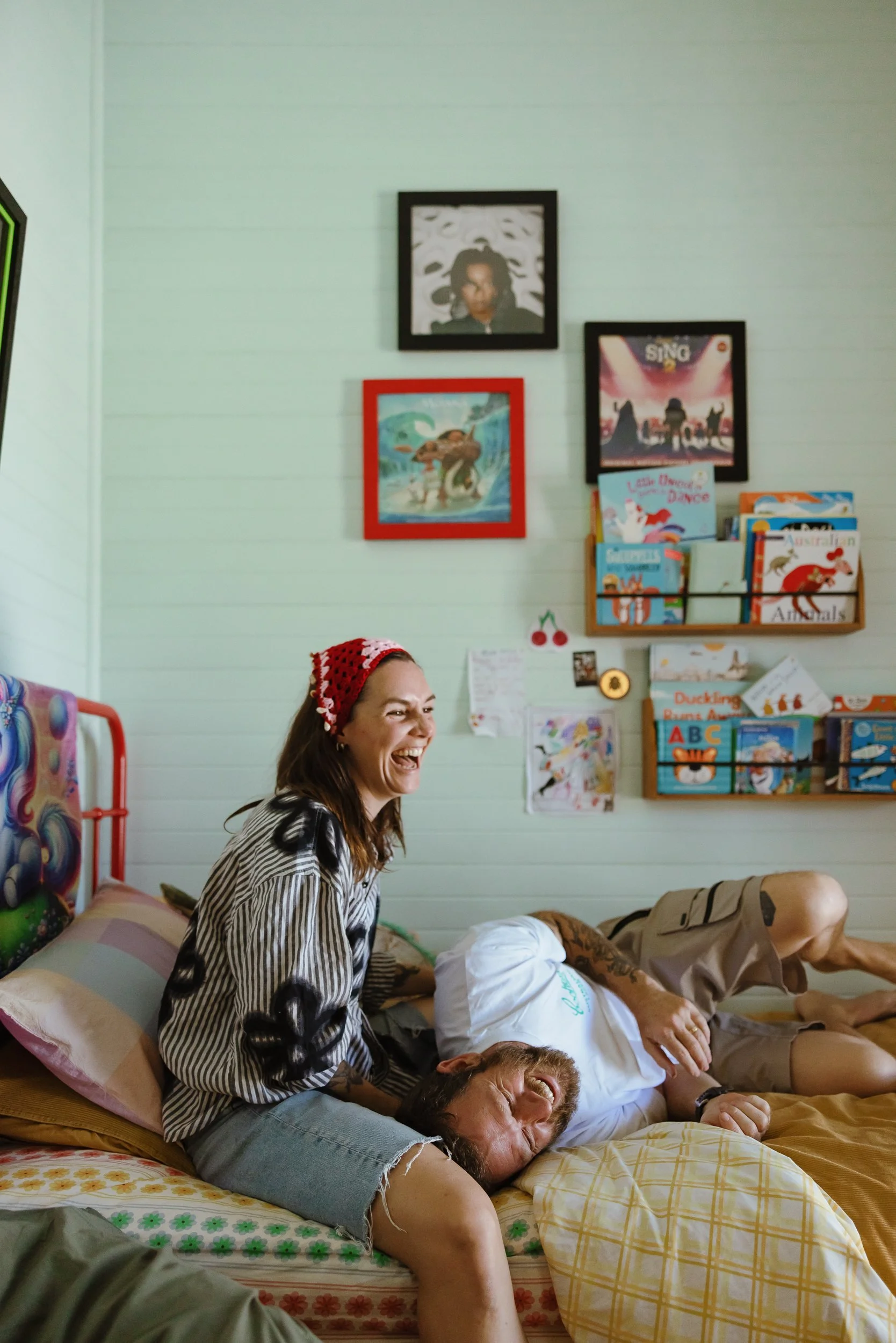 Sentimental in-home family documentary session Newcastle by Daina Marie Photography