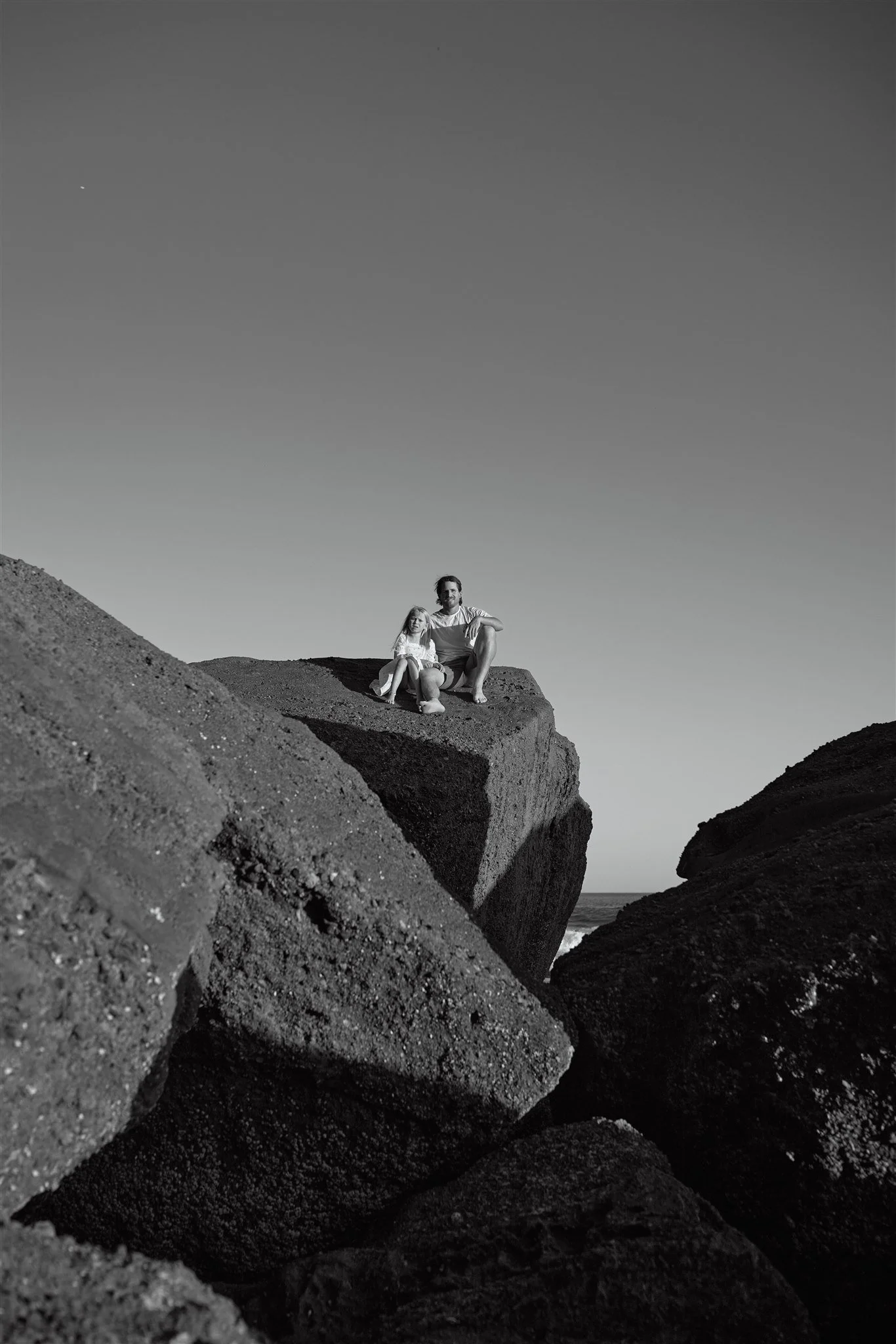 Golden hour candid family photography at Redhead Beach Newcastle NSW