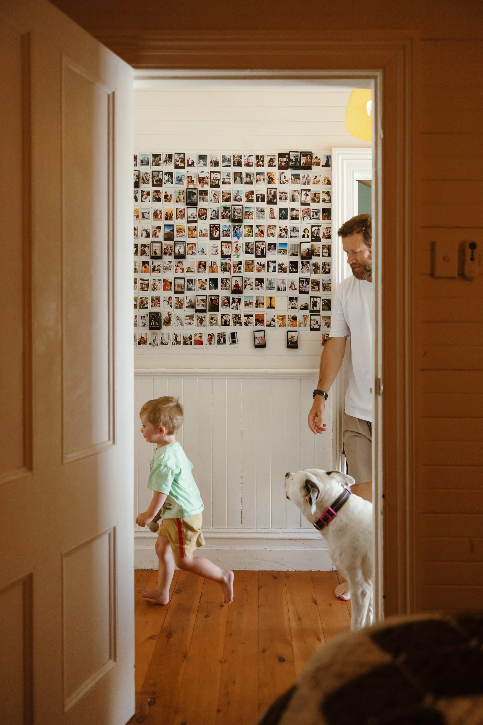 Young family of four captured at home in Newcastle by Daina Marie Photography