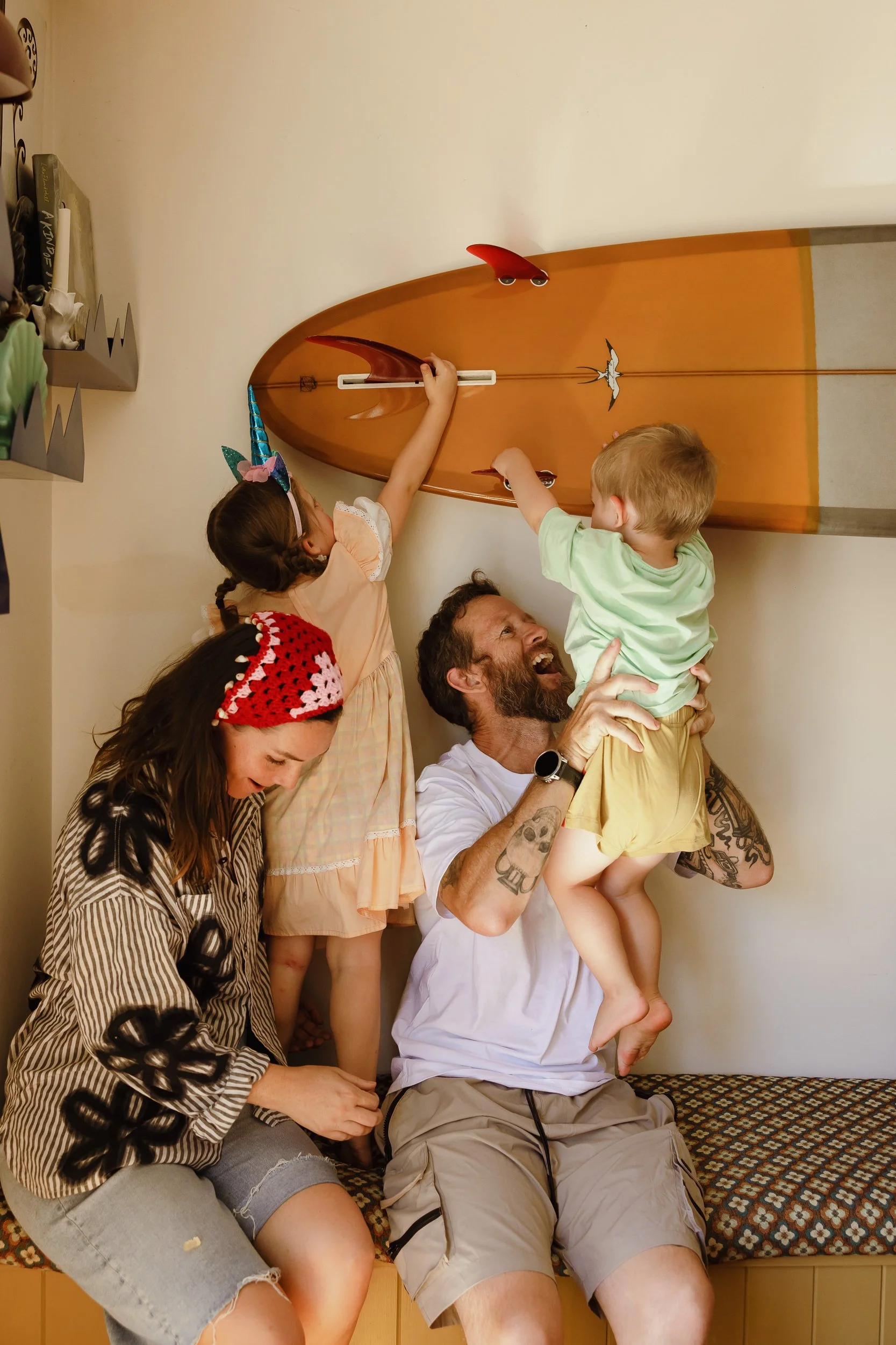 Newcastle in-home documentary family photographer captures the Woollam family at home