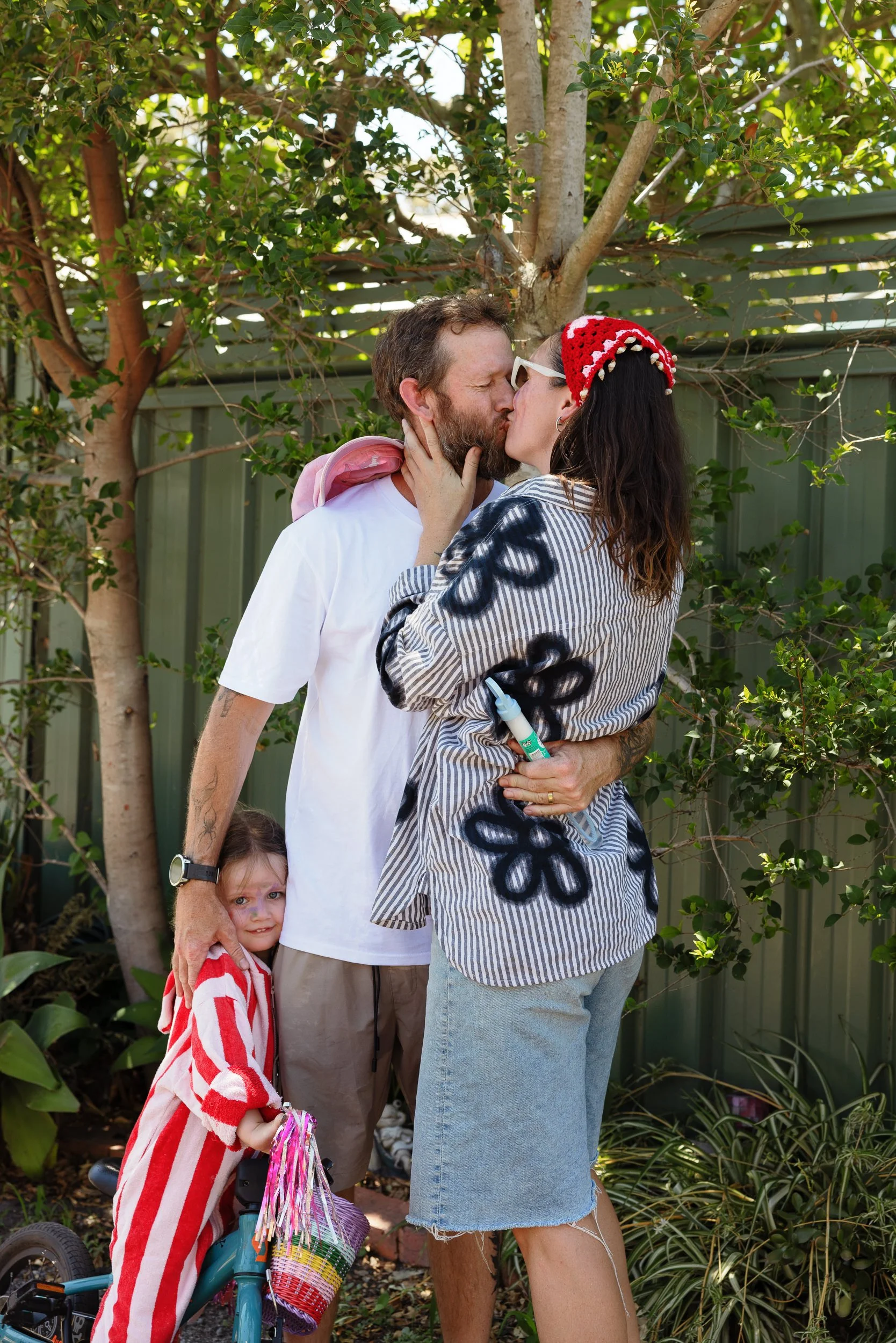 Young family of four captured at home in Newcastle by Daina Marie Photography