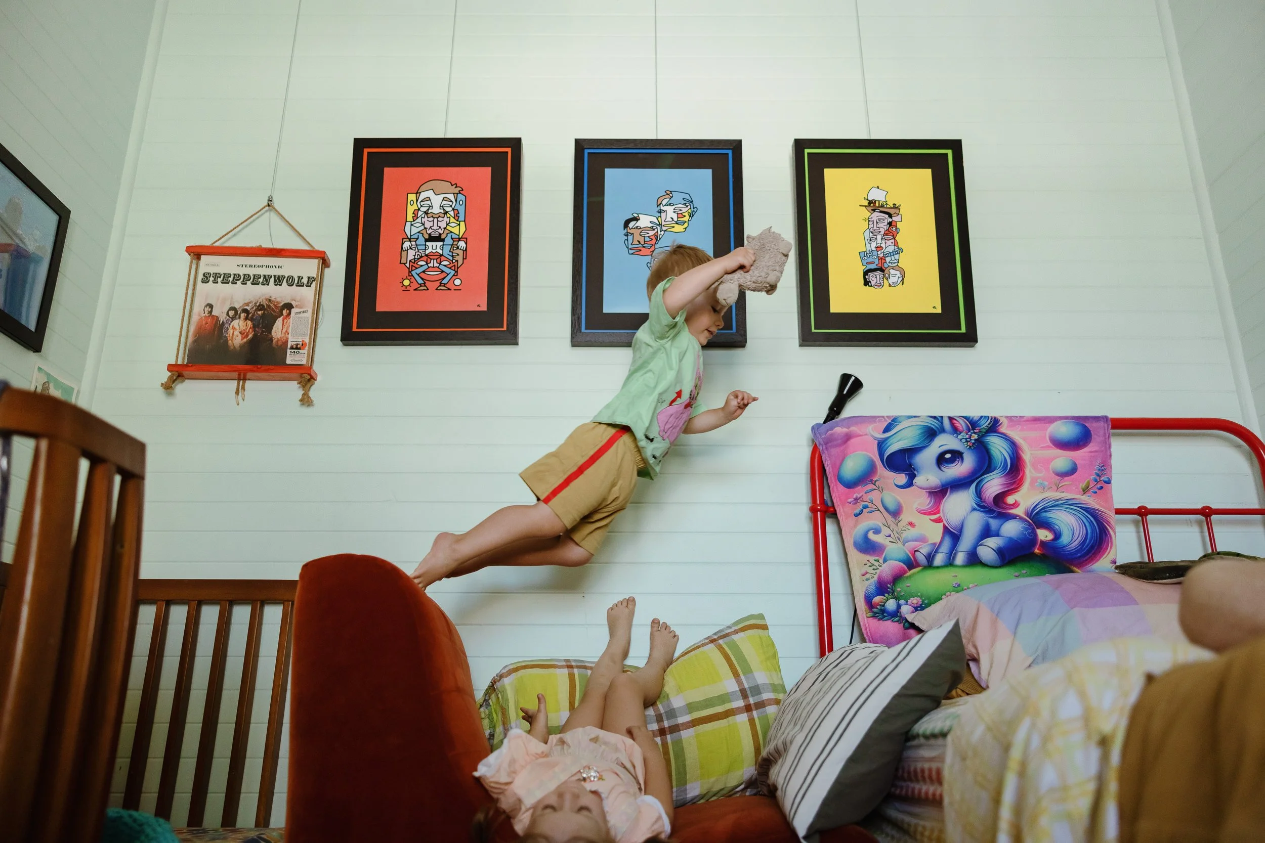 Sentimental in-home family documentary session Newcastle by Daina Marie Photography