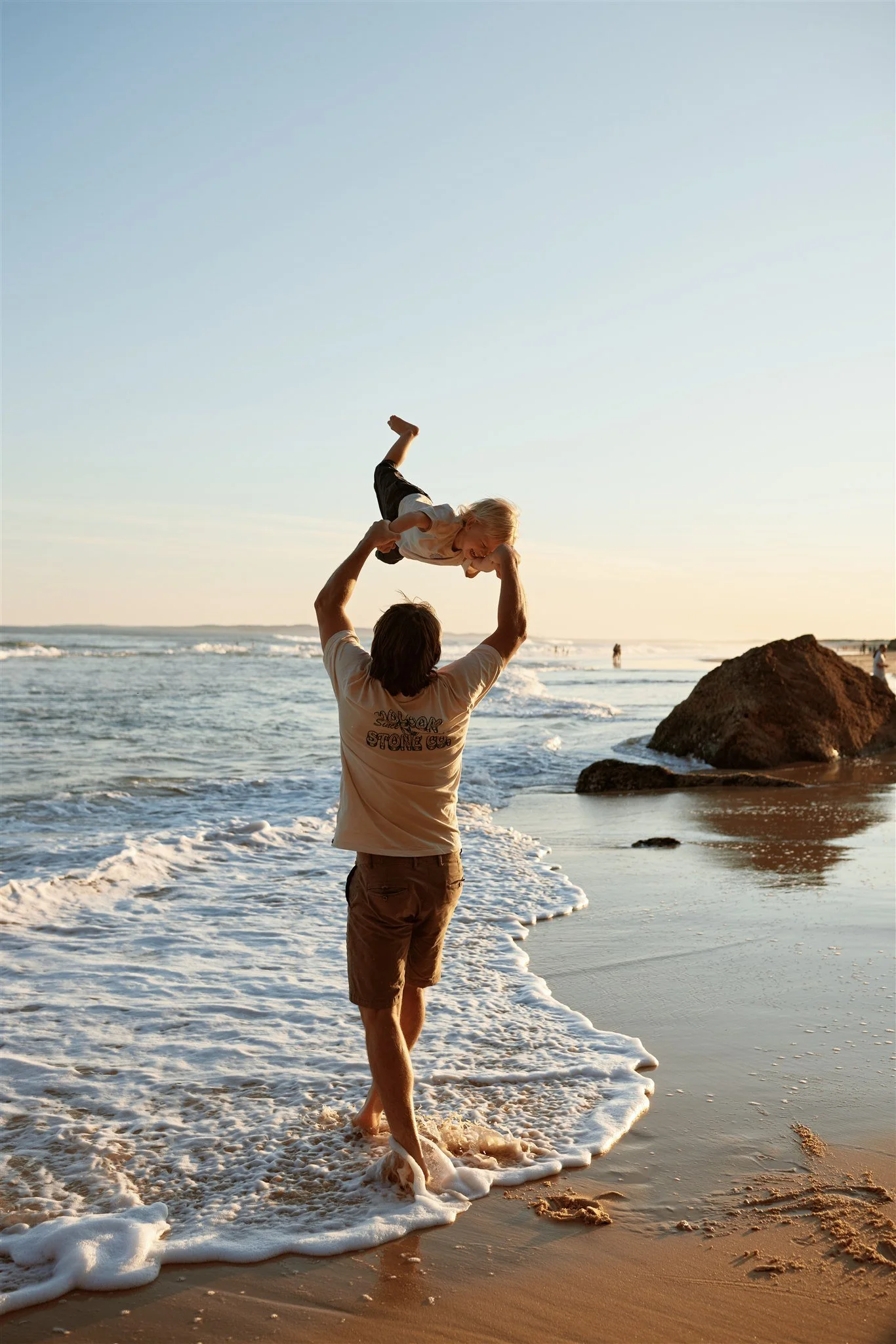 Golden hour candid family photography at Redhead Beach Newcastle NSW