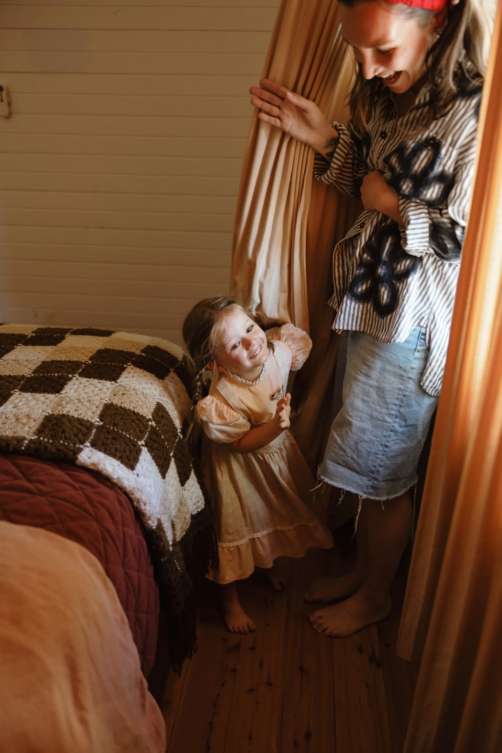 Young family of four captured at home in Newcastle by Daina Marie Photography