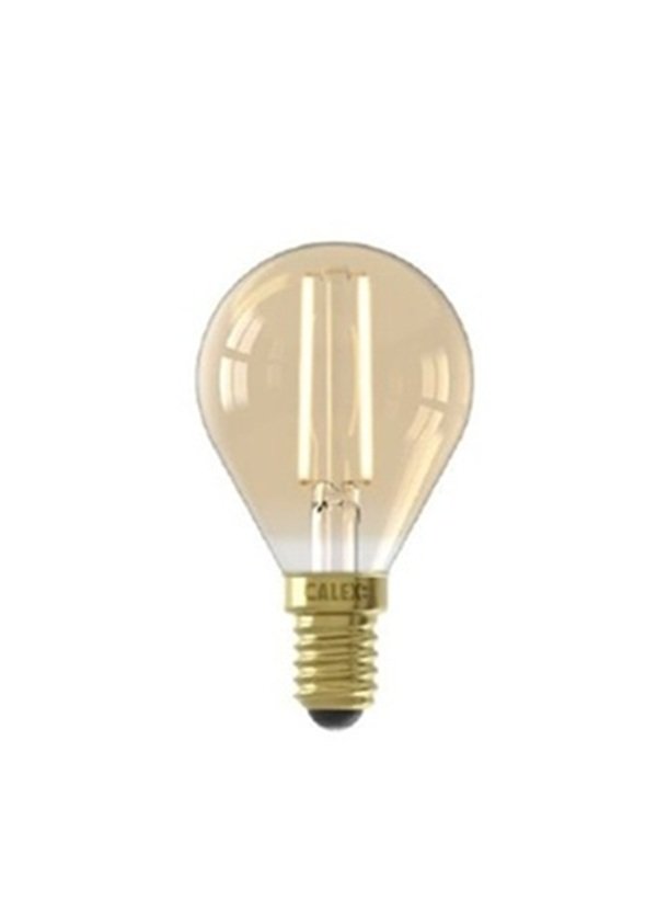 LED Ball Lamp SES 3.5W=25W 821 Filament Gold Dimmable 15K