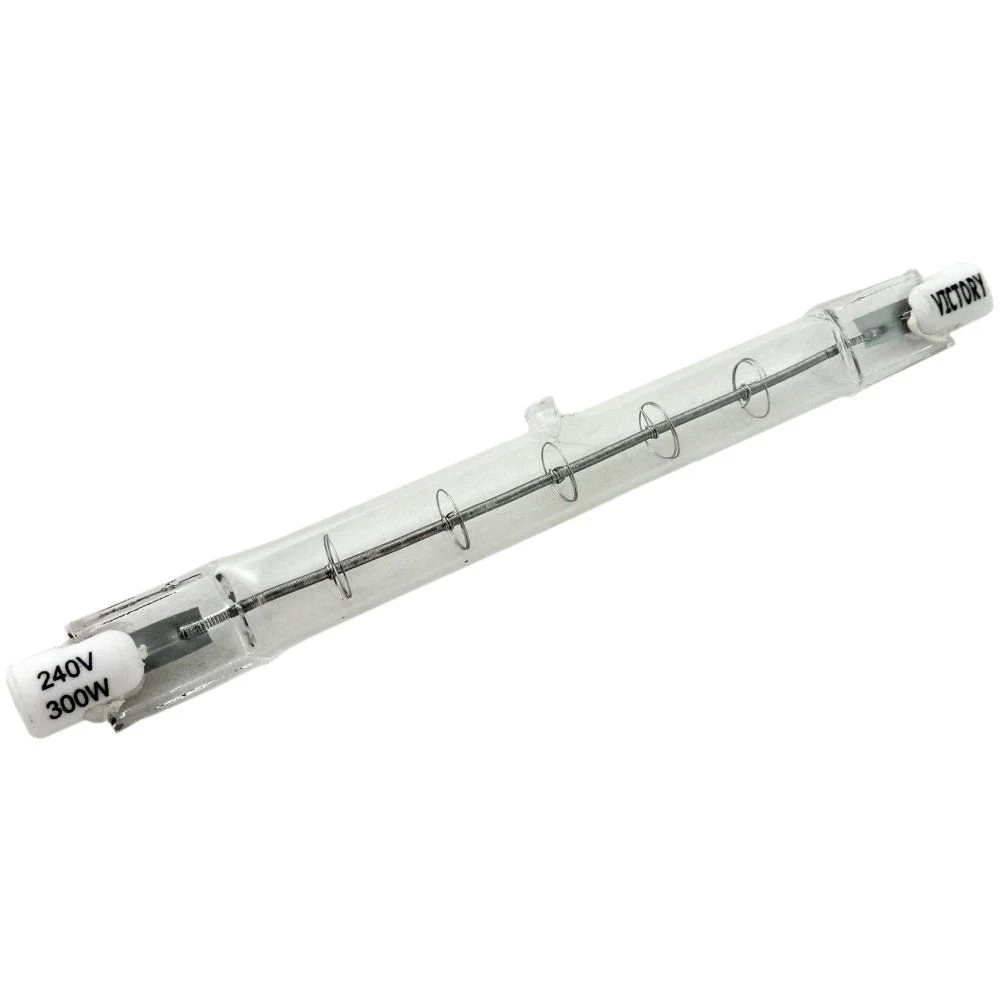 Quartz Heat Lamp 13908R 117MM 300W R7S Clear