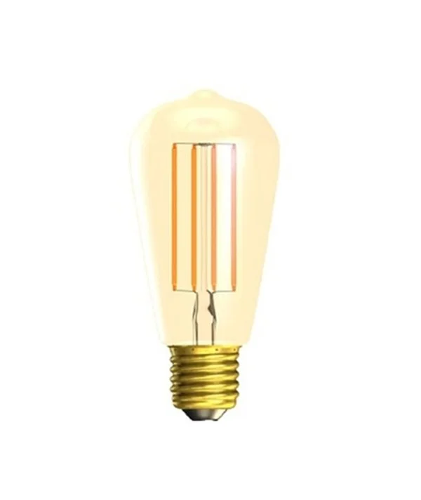LED Rustika / Squirrel Cage  Lamp 3.3W=25W ES 822 Gold Filament Dimmable