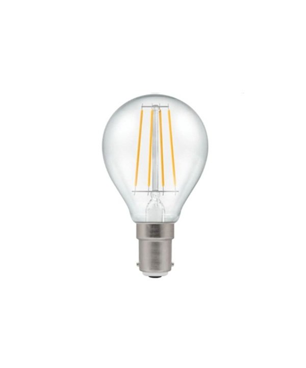 LED Ball Lamp SBC 4.2W=40W 827 Filament Clear Dimmable 15K