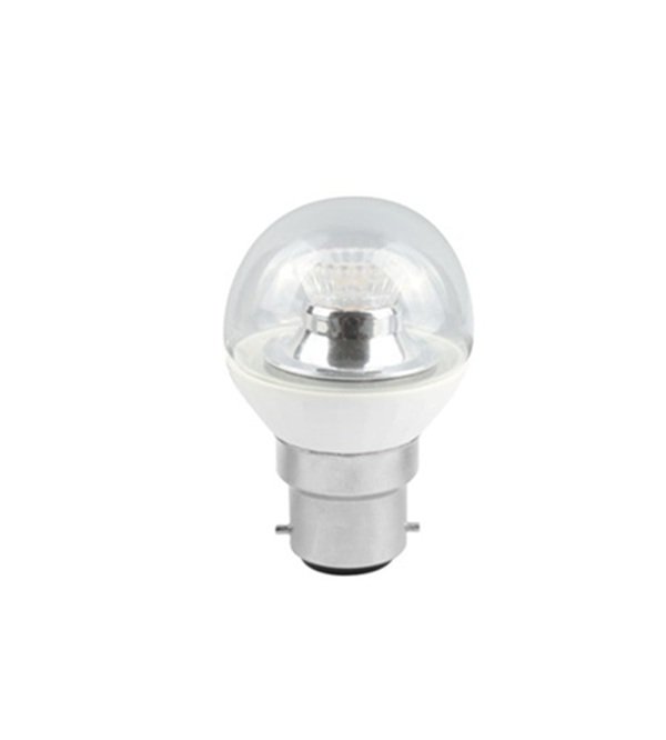 LED Ball Lamp BC 2.1W=25W 827 Crown Clear Dimmable 25K