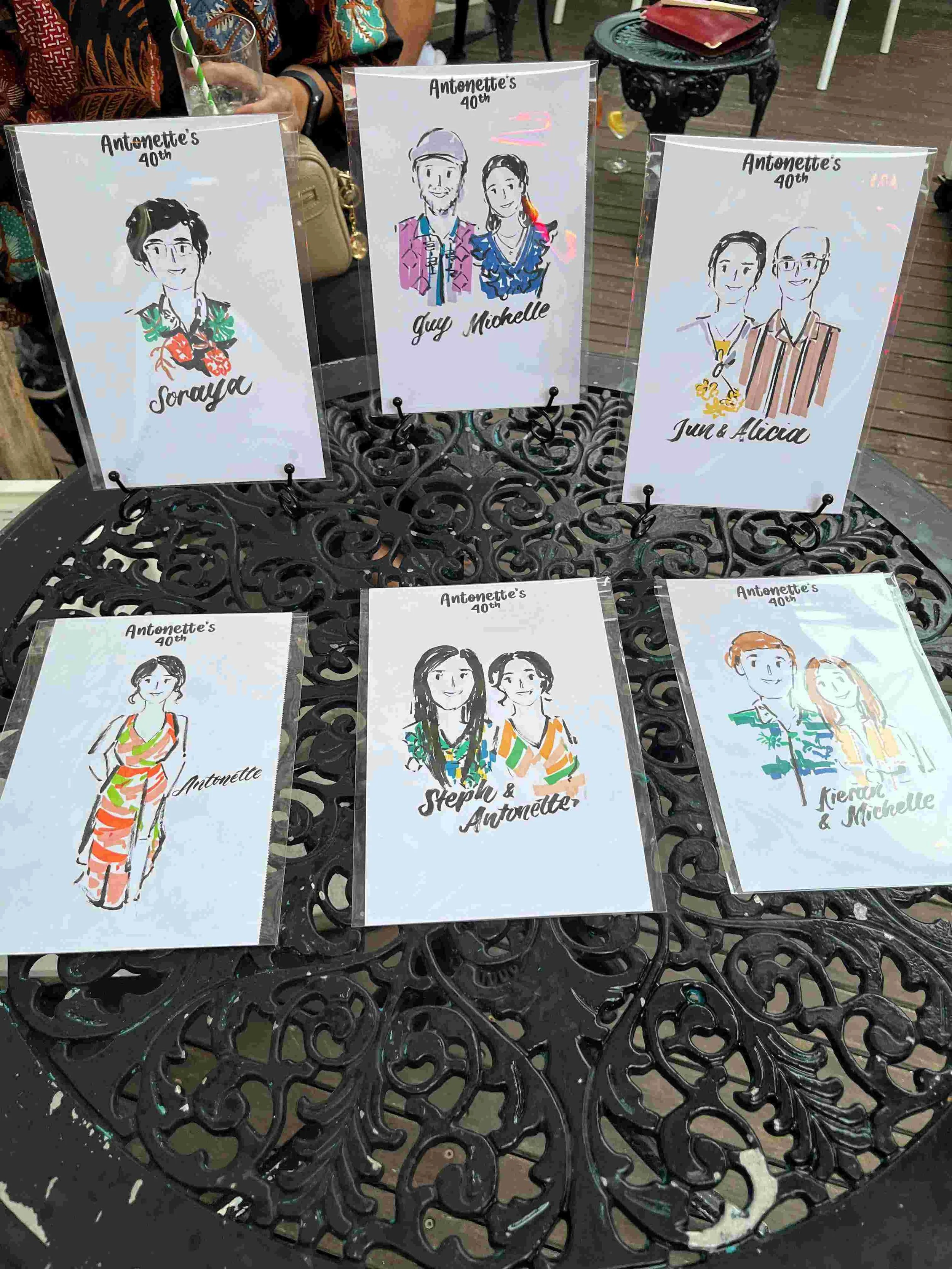 sydney-birthday-party-drawings-on-table