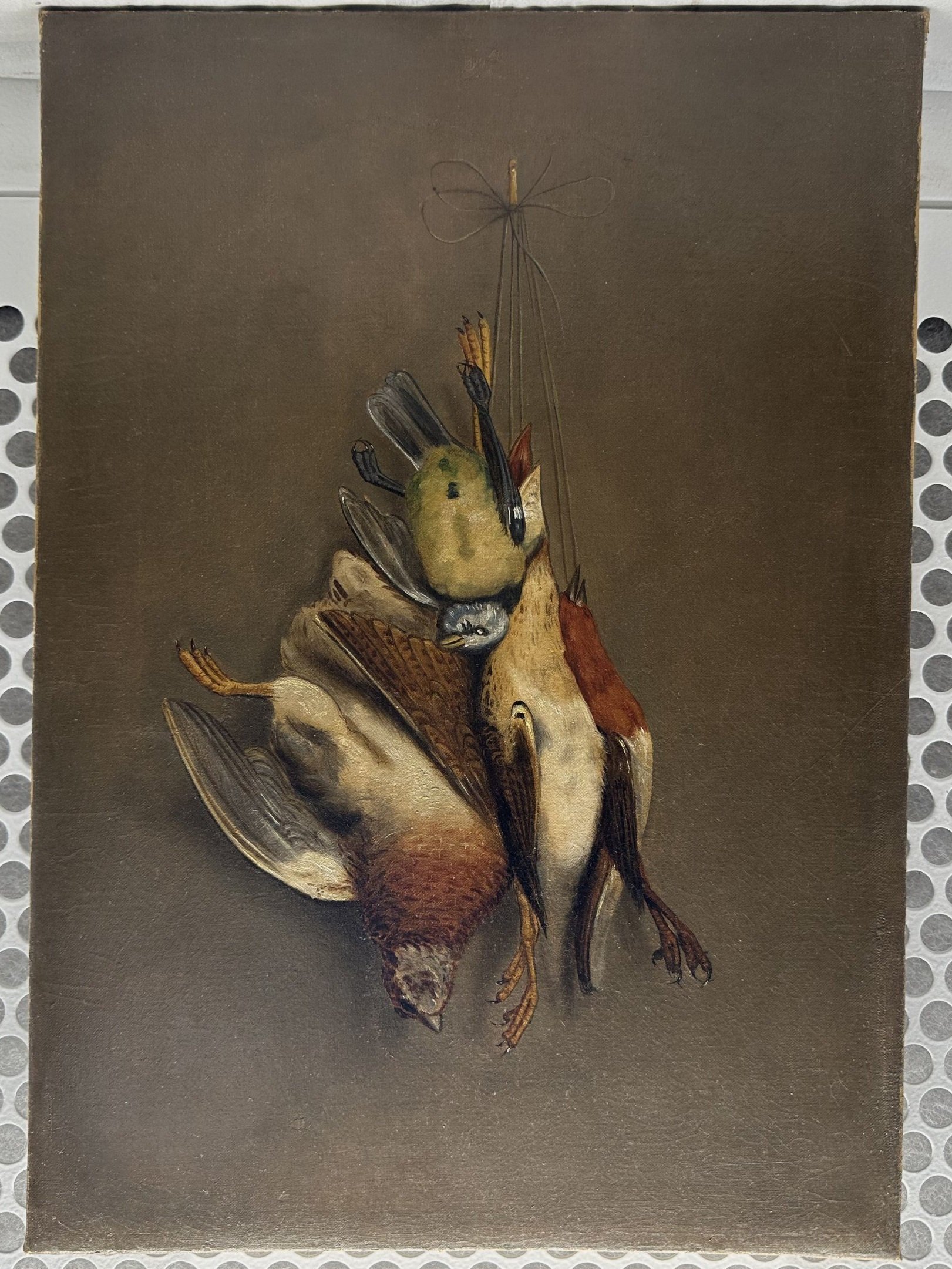 Après restauration :
Pendant (tableau 1), Huile sur toile, Anonyme, XIXème siècle