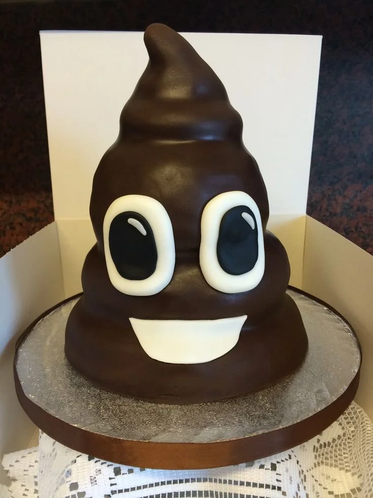 Emoji Poop Cake | Chocolate poop cake decoration