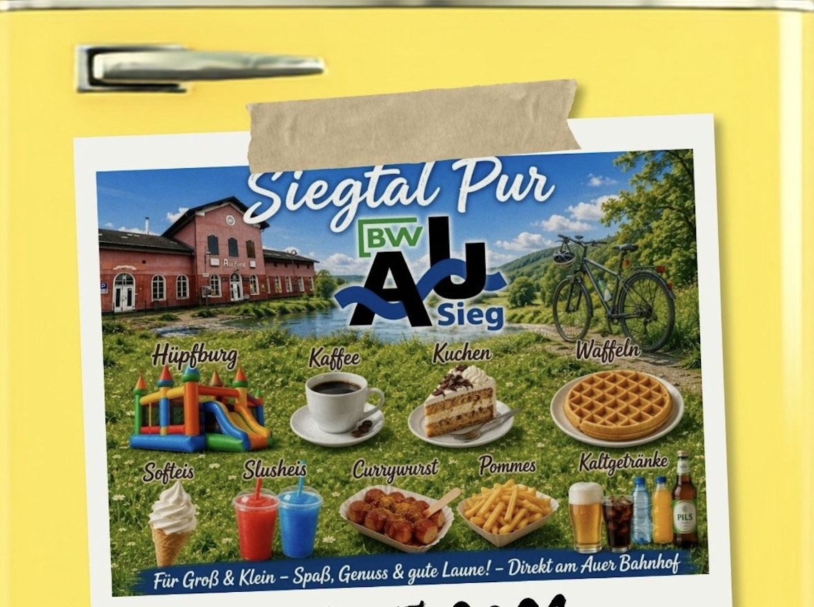 AUTOFREIES SIEGTAL: HÜPFBURG, CURRYWURST, BIERGARTEN, POMMES, EIS &amp; LIVE-MUSIK