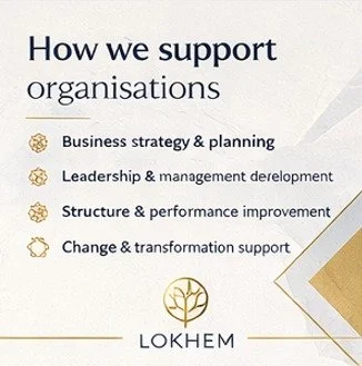 Strong businesses are built on clear leadership, effective structures and engaged people.

That&rsquo;s why our approach focuses on practical strategy &mdash; designed to work in the real world, not just on paper.

Reach out now - 

📩info@lokhemni.c
