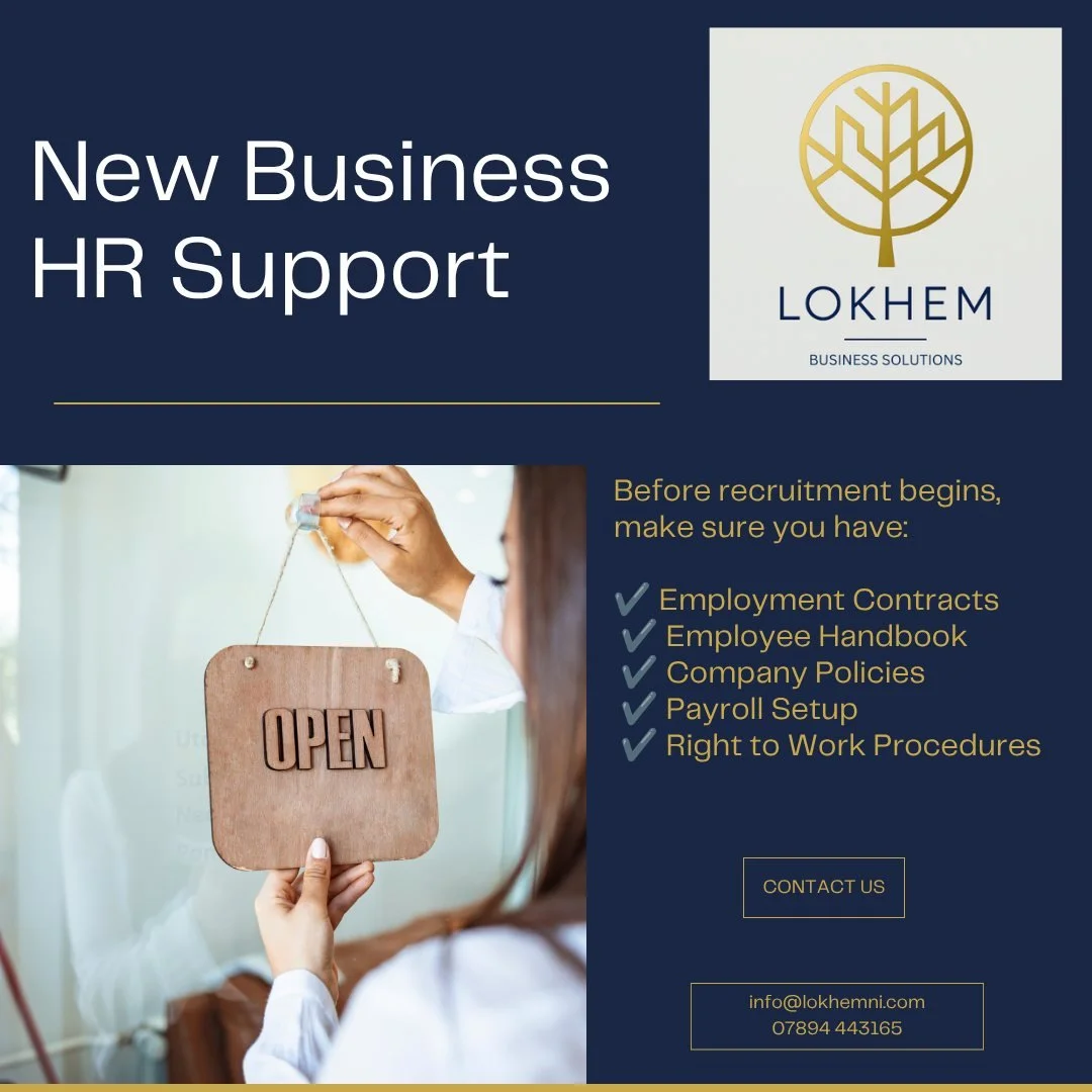 🚀 Taking on your first employee?

Before recruitment begins, make sure you have:

✔ Employment Contracts
✔ Employee Handbook
✔ Company Policies
✔ Payroll Setup
✔ Right to Work Procedures

Getting it right from day one protects both your business and