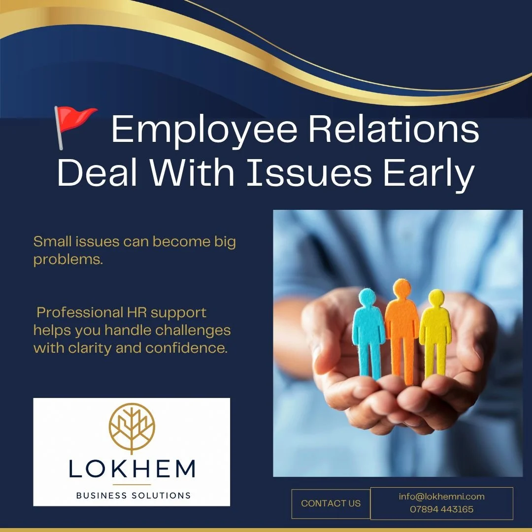 🚩 Employee Relations: Deal With Issues Early

Small issues rarely stay small&hellip;

A missed conversation, an unresolved concern or a workplace misunderstanding can quickly develop into a bigger challenge for your business.

Effective employee rel