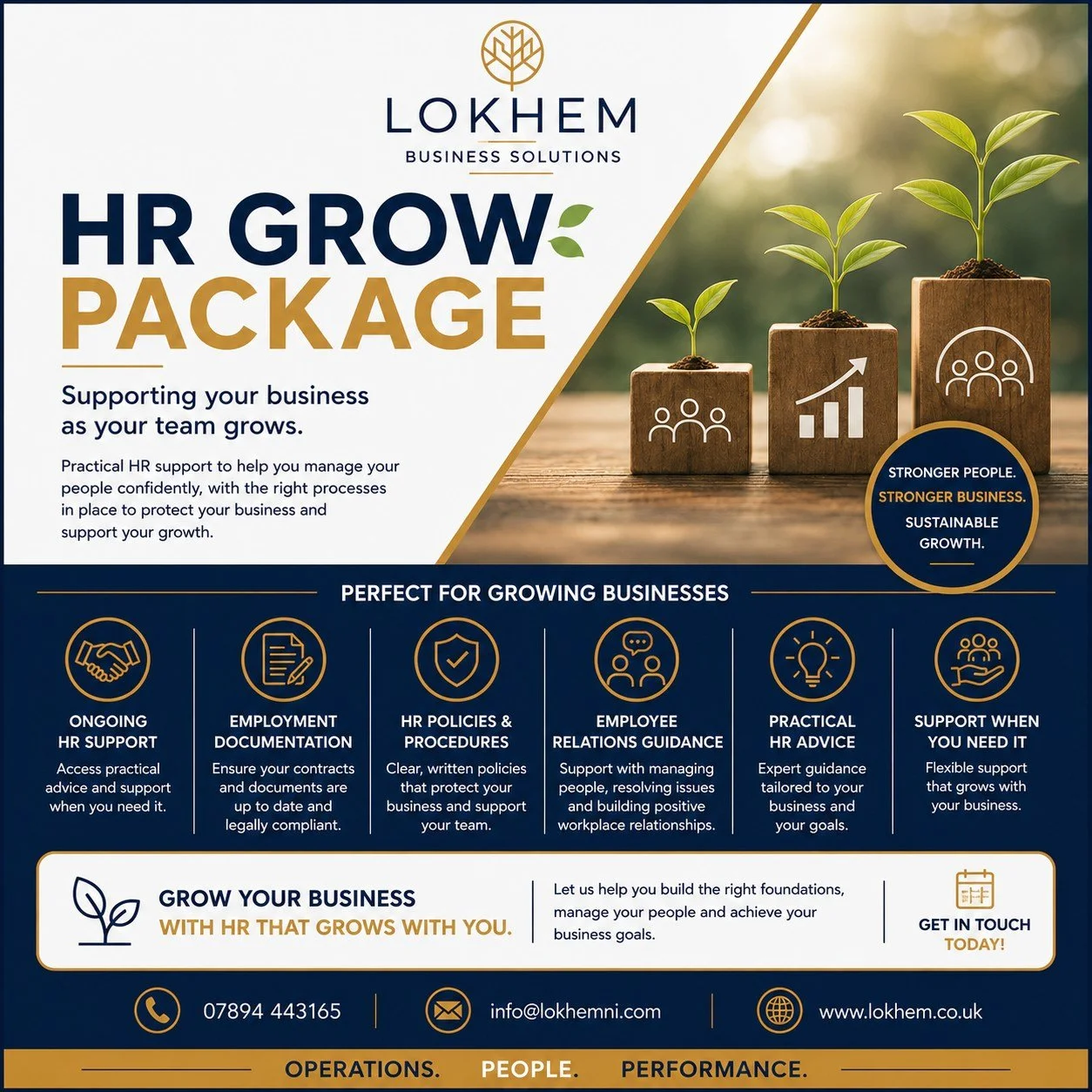 🌱 HR Grow Package
Supporting Your Business as Your Team Grows

As your business grows, so do your HR responsibilities.

Managing people becomes more complex, policies need updating, and having the right support in place becomes essential.

That's wh