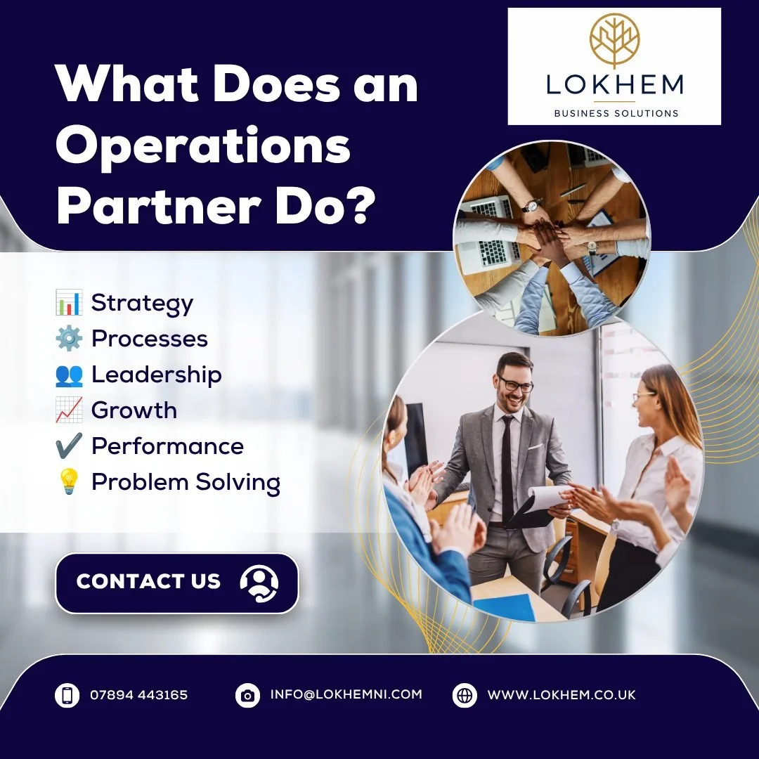 🤝 What Does an Operations Partner Actually Do?

Running a business isn't just about having a great product or service&mdash;it's about making sure everything behind the scenes works efficiently.

That's where an Operations Partner comes in.

At Lokh