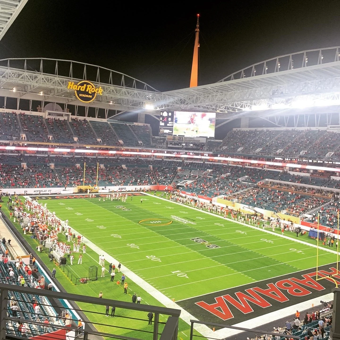 Throwback to our last CFP Championship game at Miami&rsquo;s Hard Rock Stadium in 2021. Only 11 more weeks until the playoffs! 🏈🔥