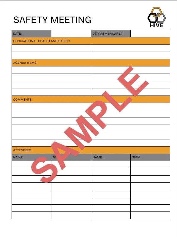 Safety Meeting Form .PDF