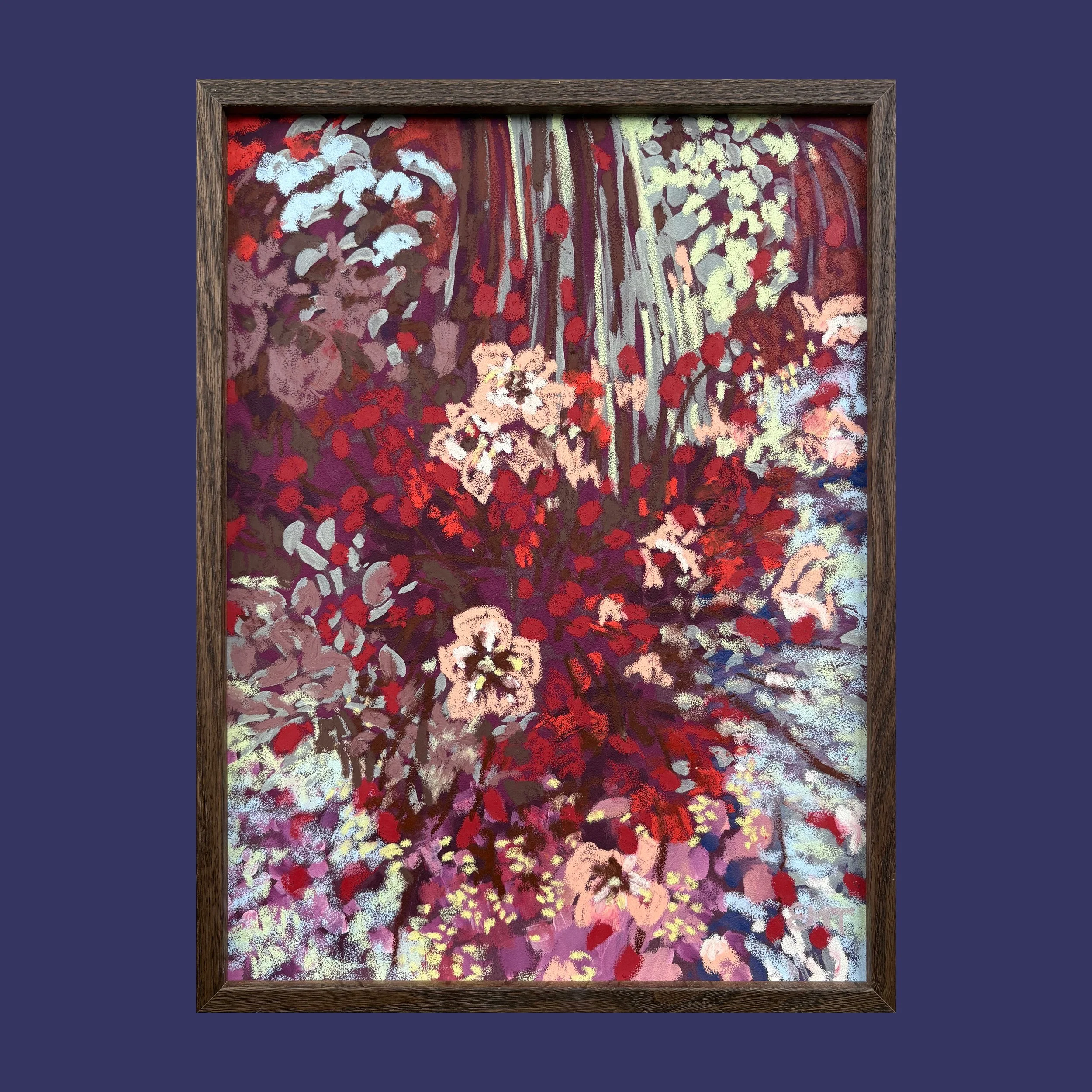 Poppies and Great Burnet (30x40cm)
