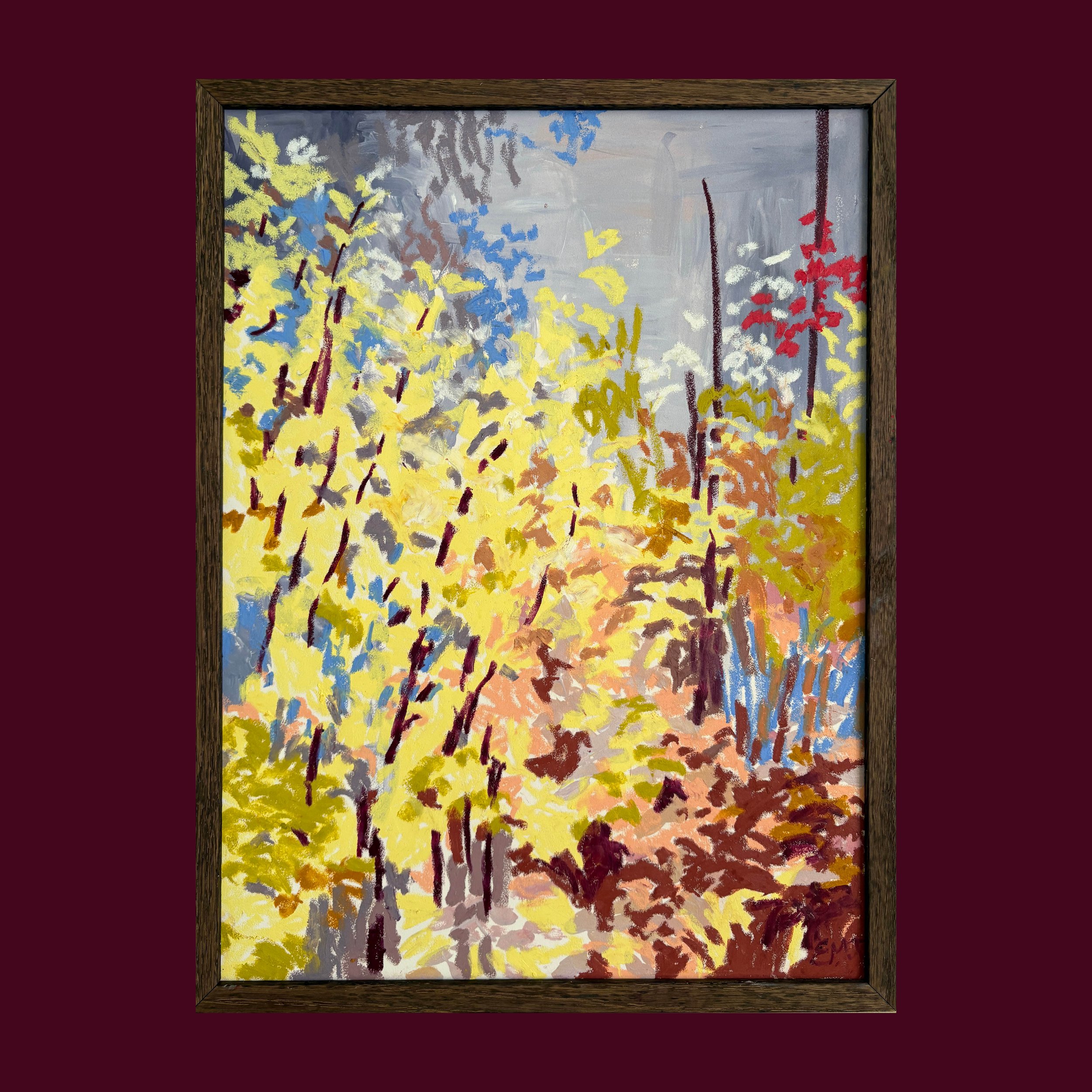 Sedum, Mugwort and Witch Hazel (Piece IX) (30x40cm)