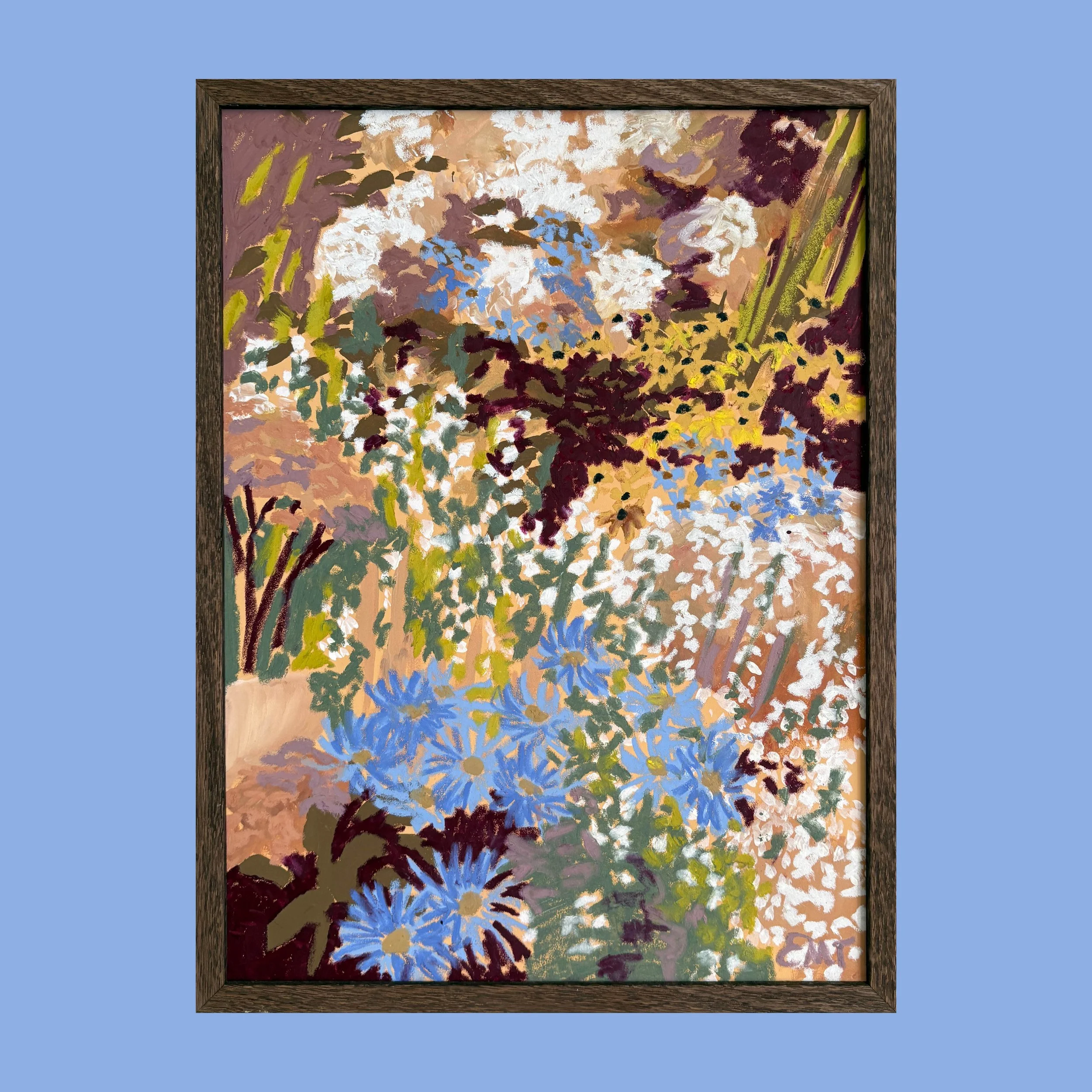 Aster, Coneflowers and Hydrangea (Piece I) (30x40cm)
