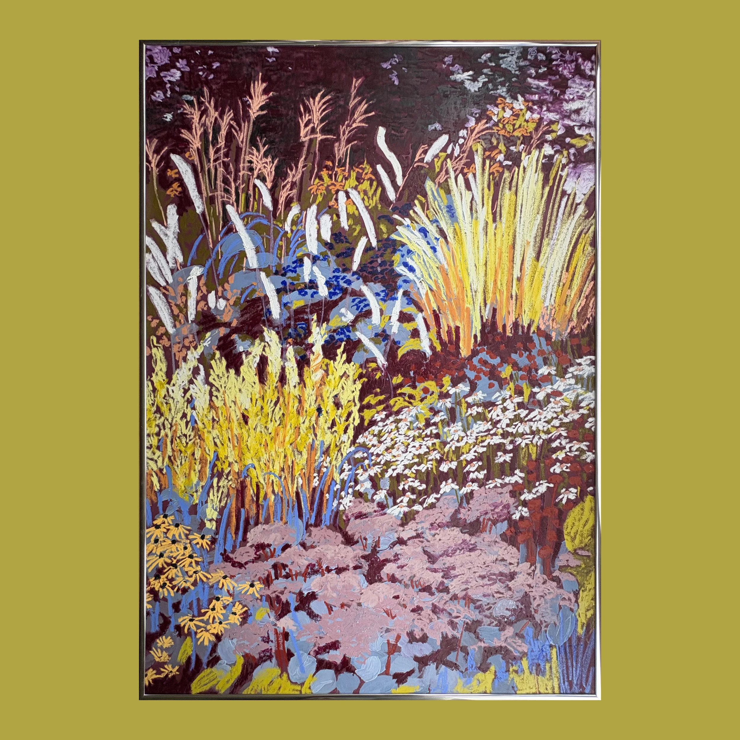 Culver’s Root, Miscanthus and Stonecrop (70x100cm)