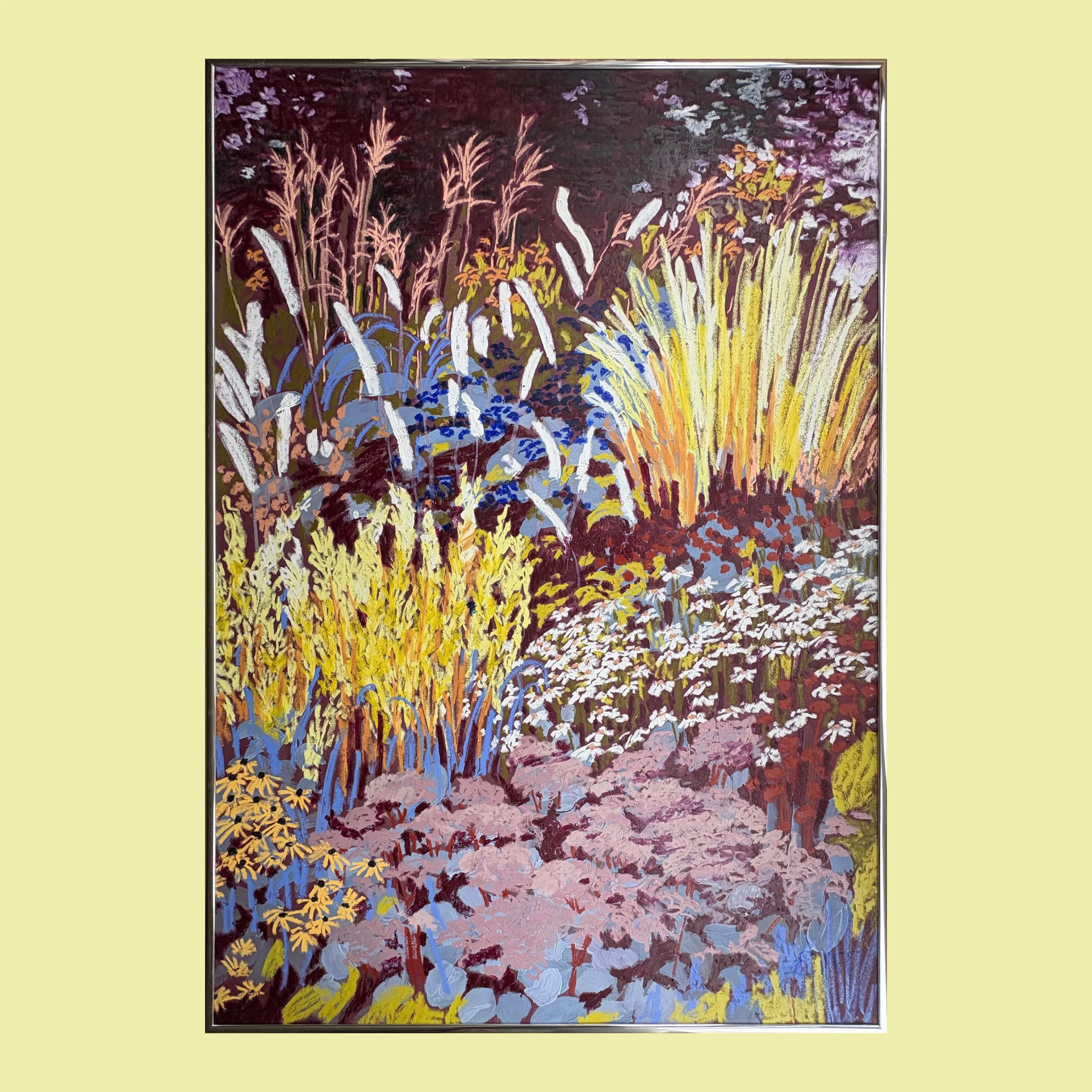 Culver’s Root, Miscanthus and Stonecrop (70x100cm Framed)