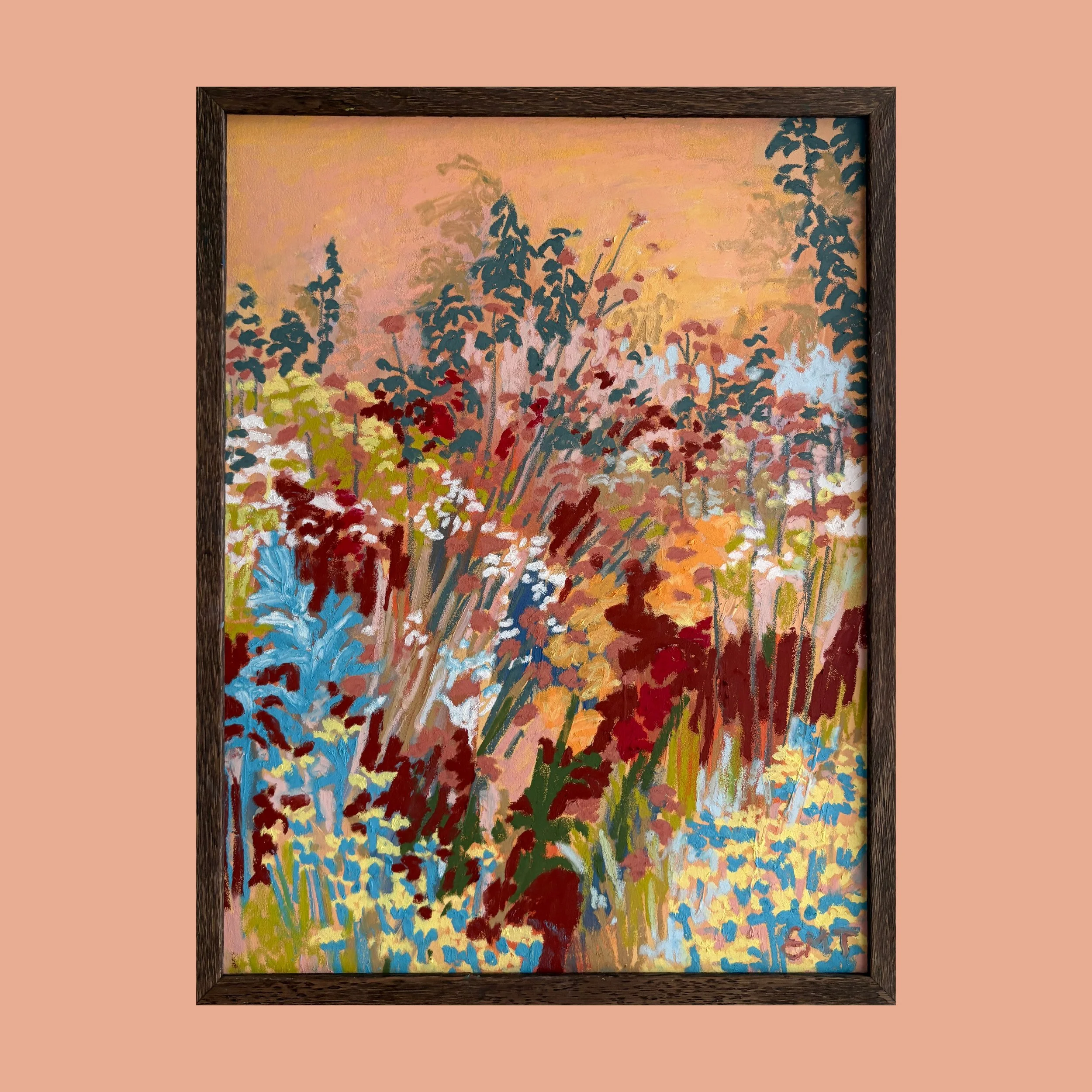 Flower Fields at Dusk (Piece V) (30x40cm unframed)